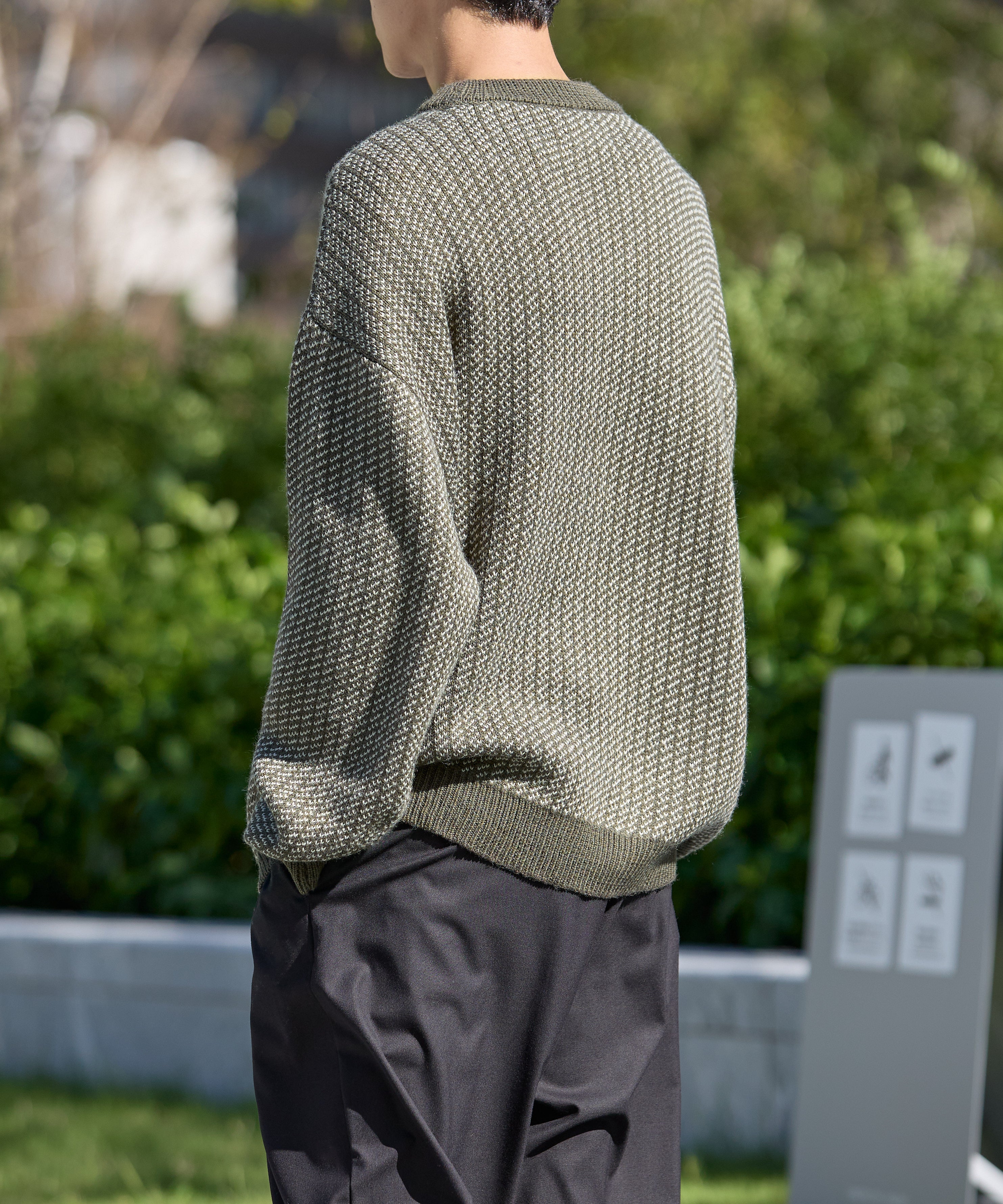 BIRDSEYE KNIT【GREEN】