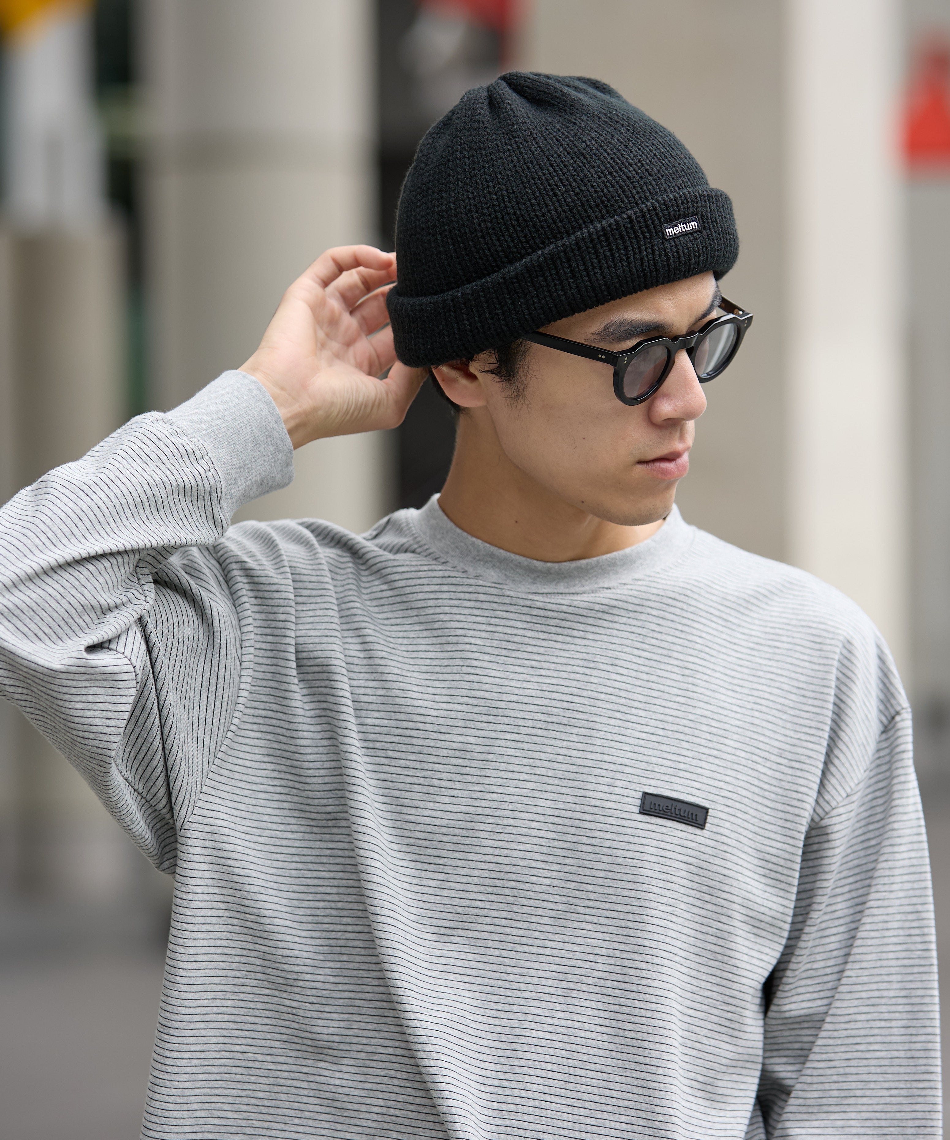 KNIT WATCH CAP【BLACK】