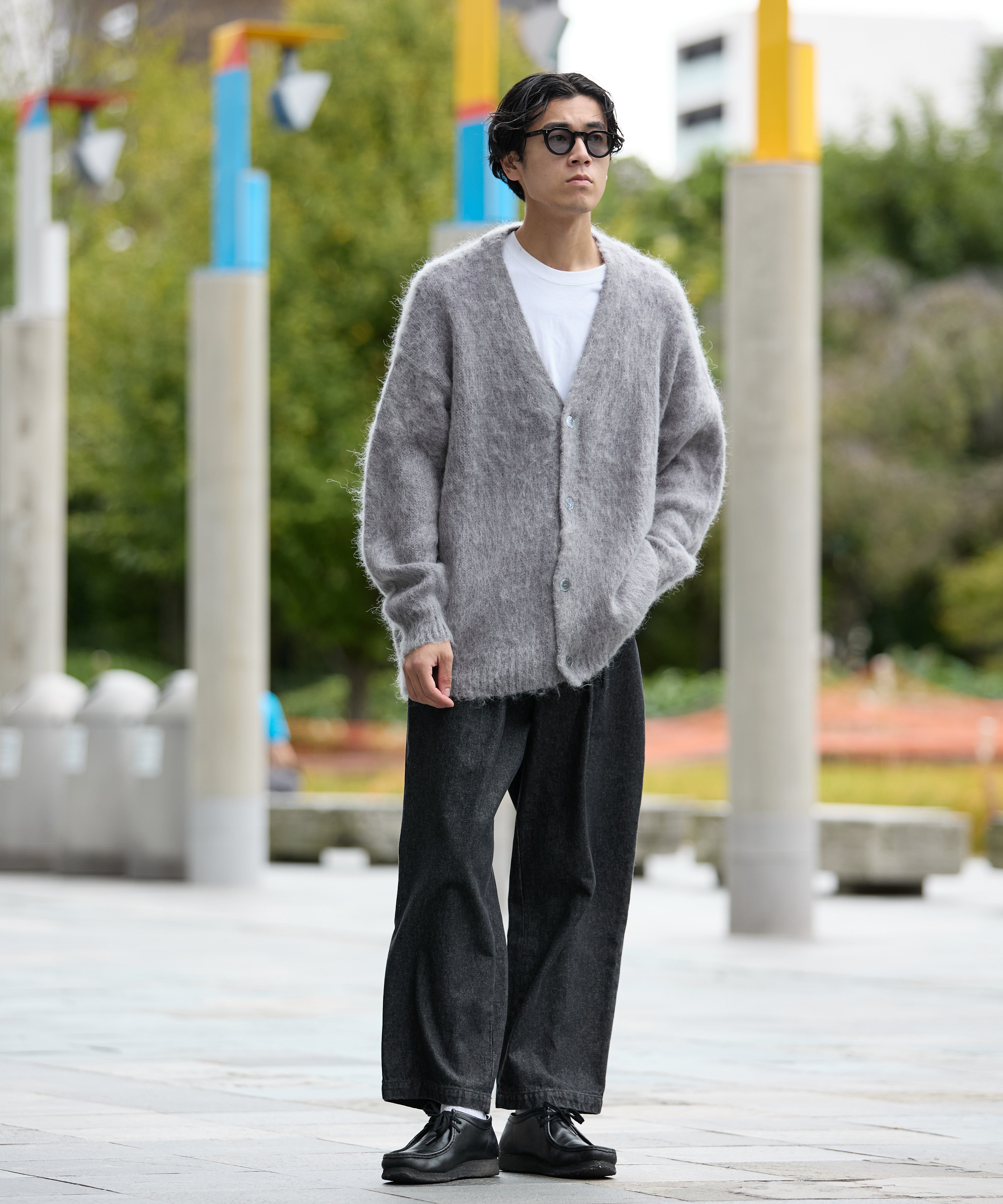 MOHAIR CARDIGAN【GREY】