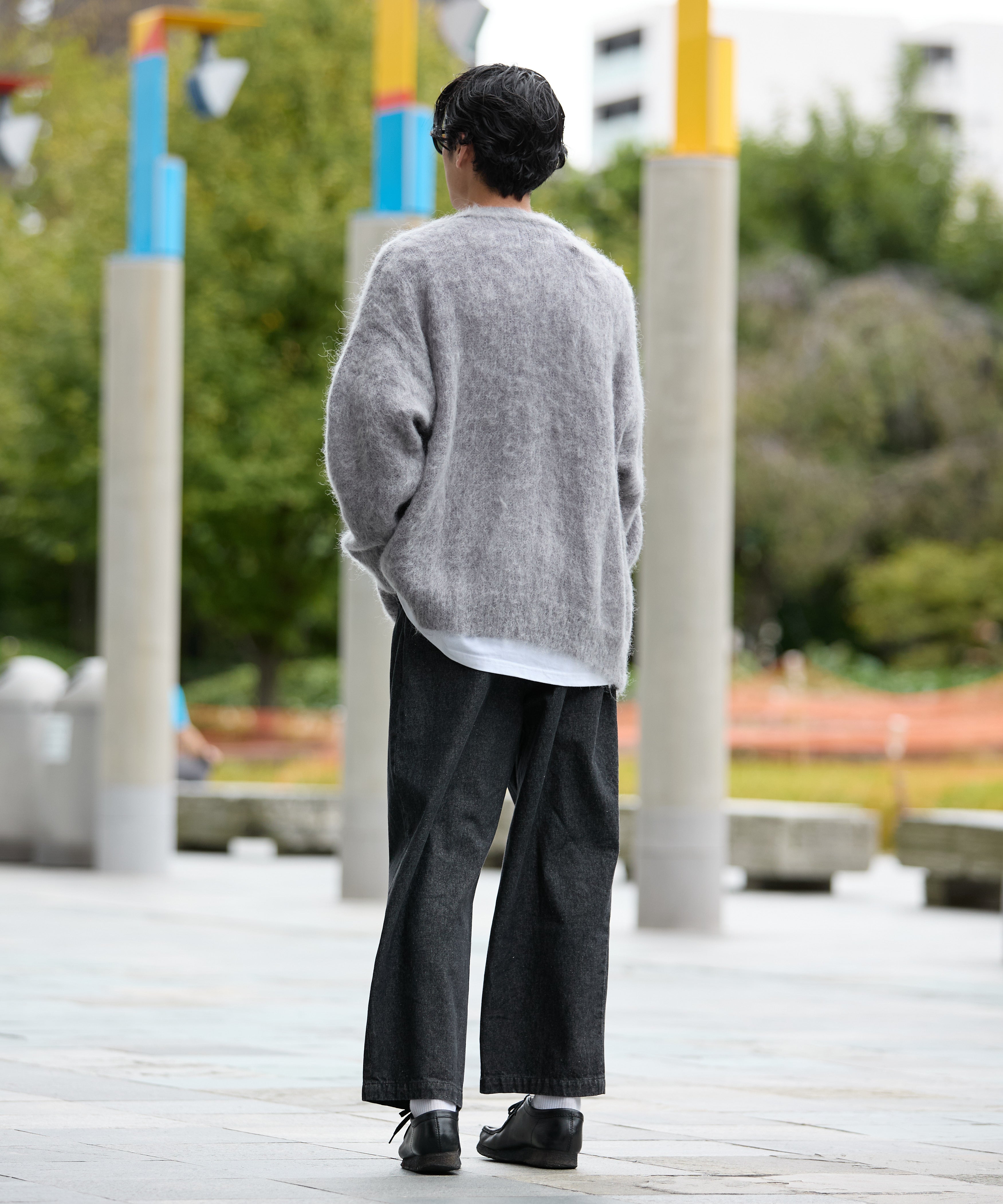 MOHAIR CARDIGAN【GREY】