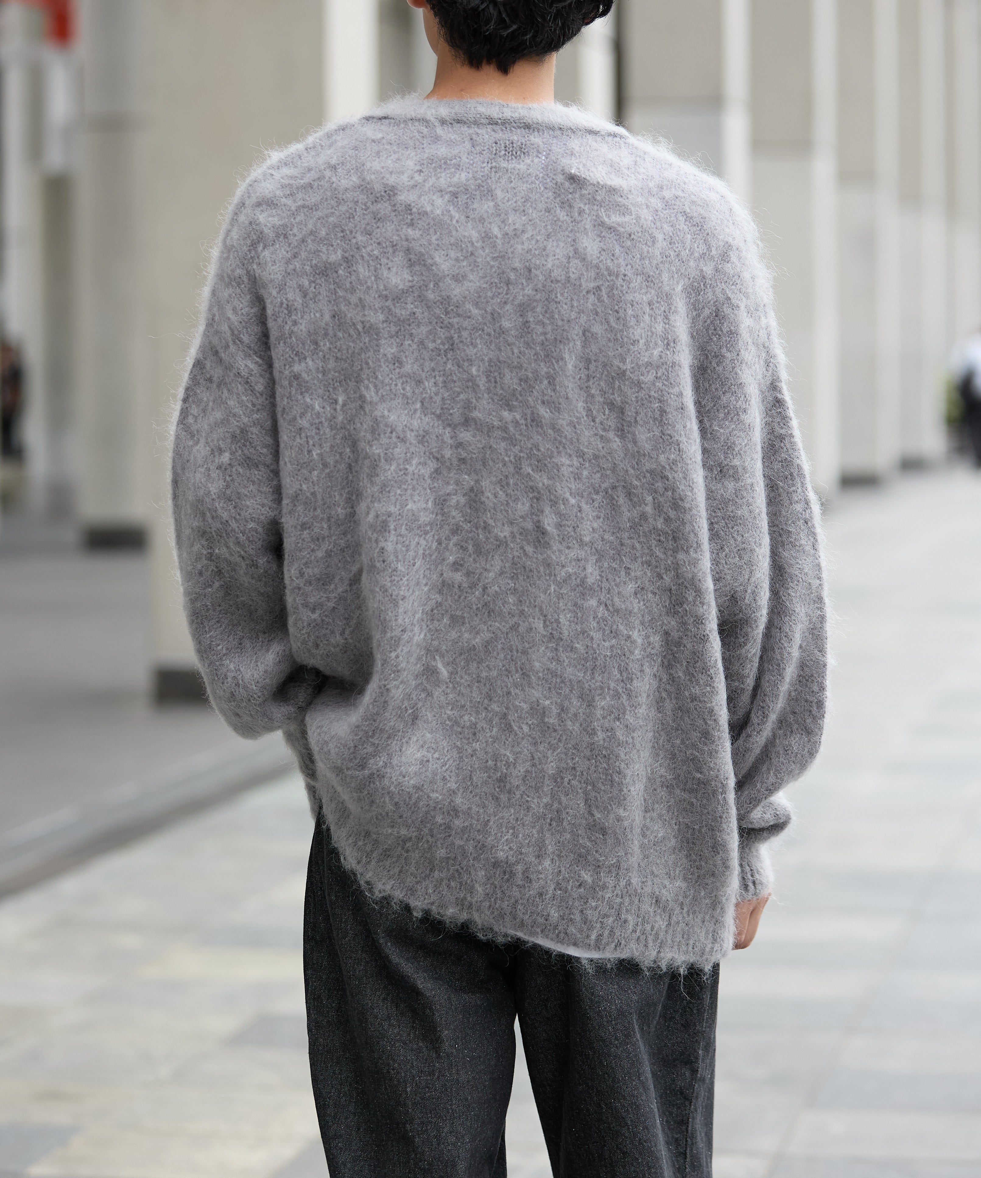 MOHAIR CARDIGAN【GREY】