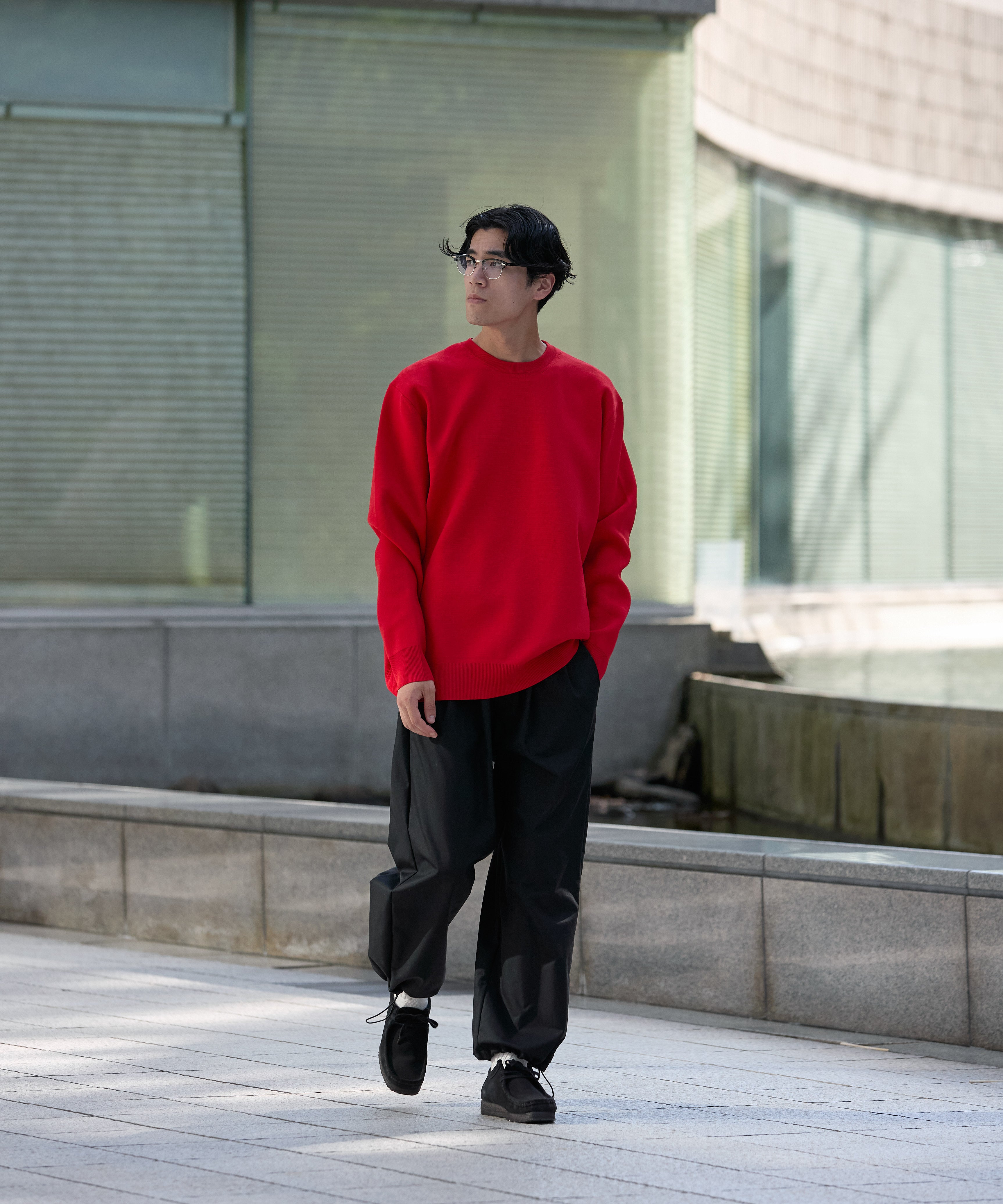 MILANO CREWNECK KNIT【RED】