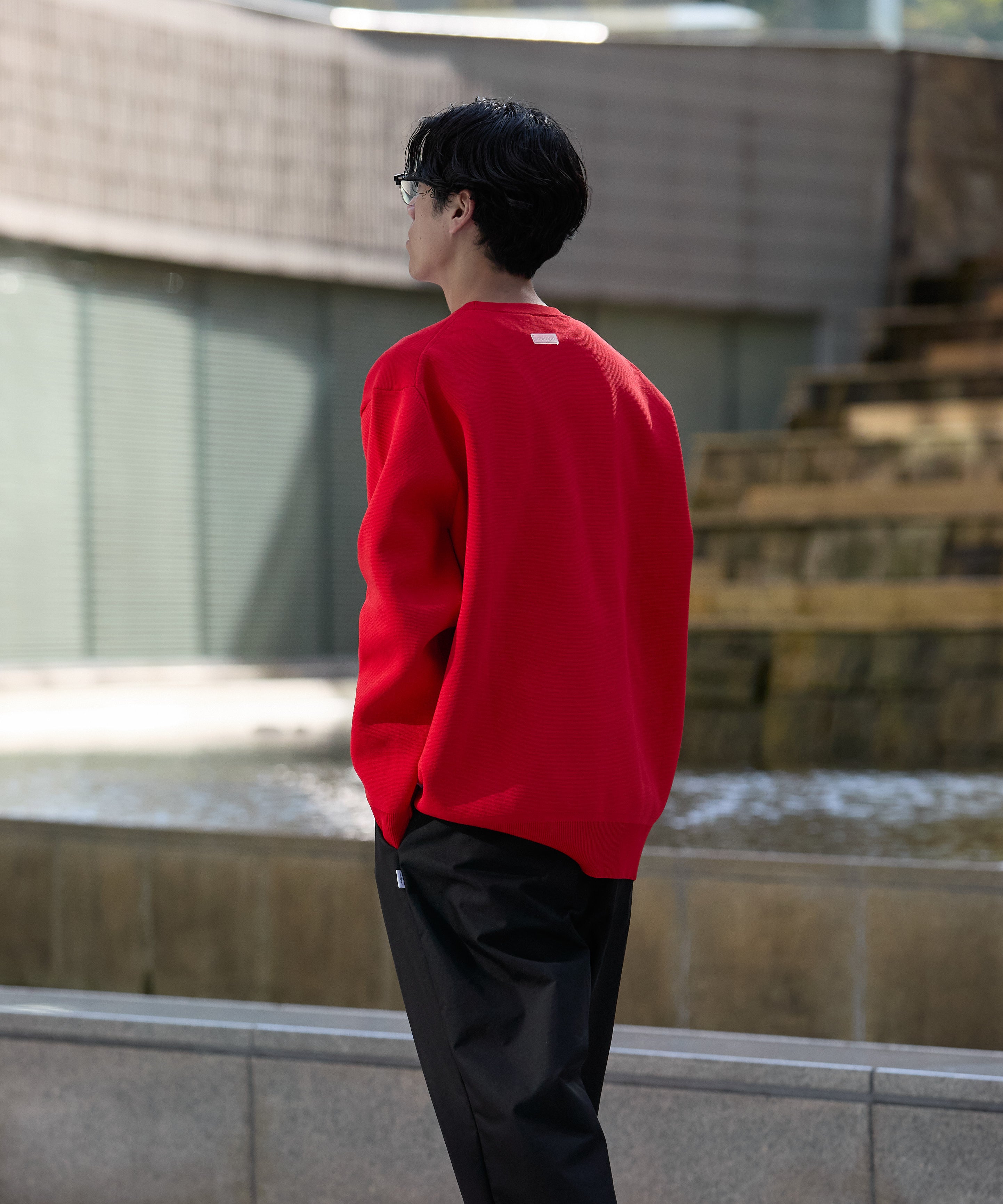 MILANO CREWNECK KNIT【RED】