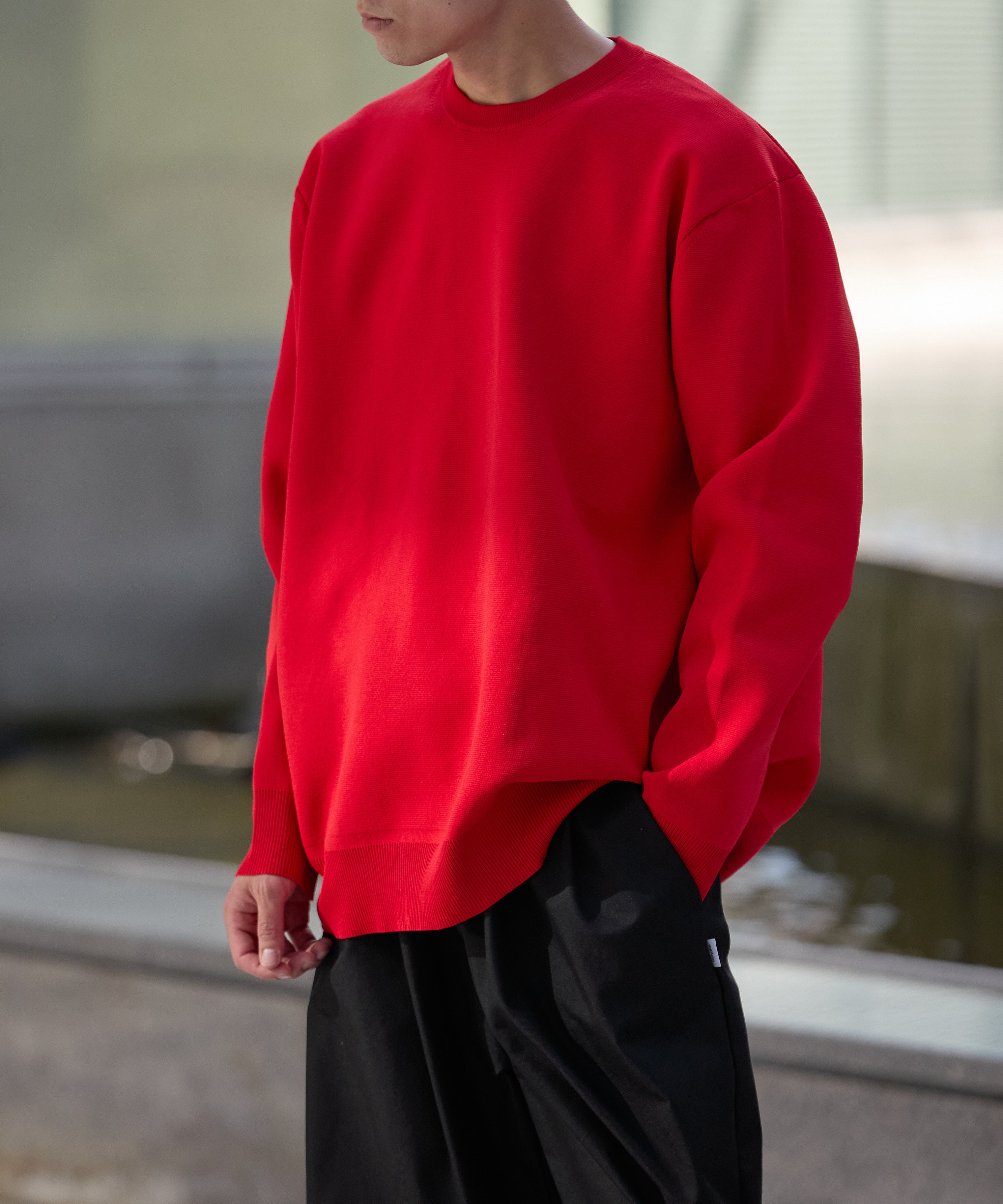 MILANO CREWNECK KNIT【RED】