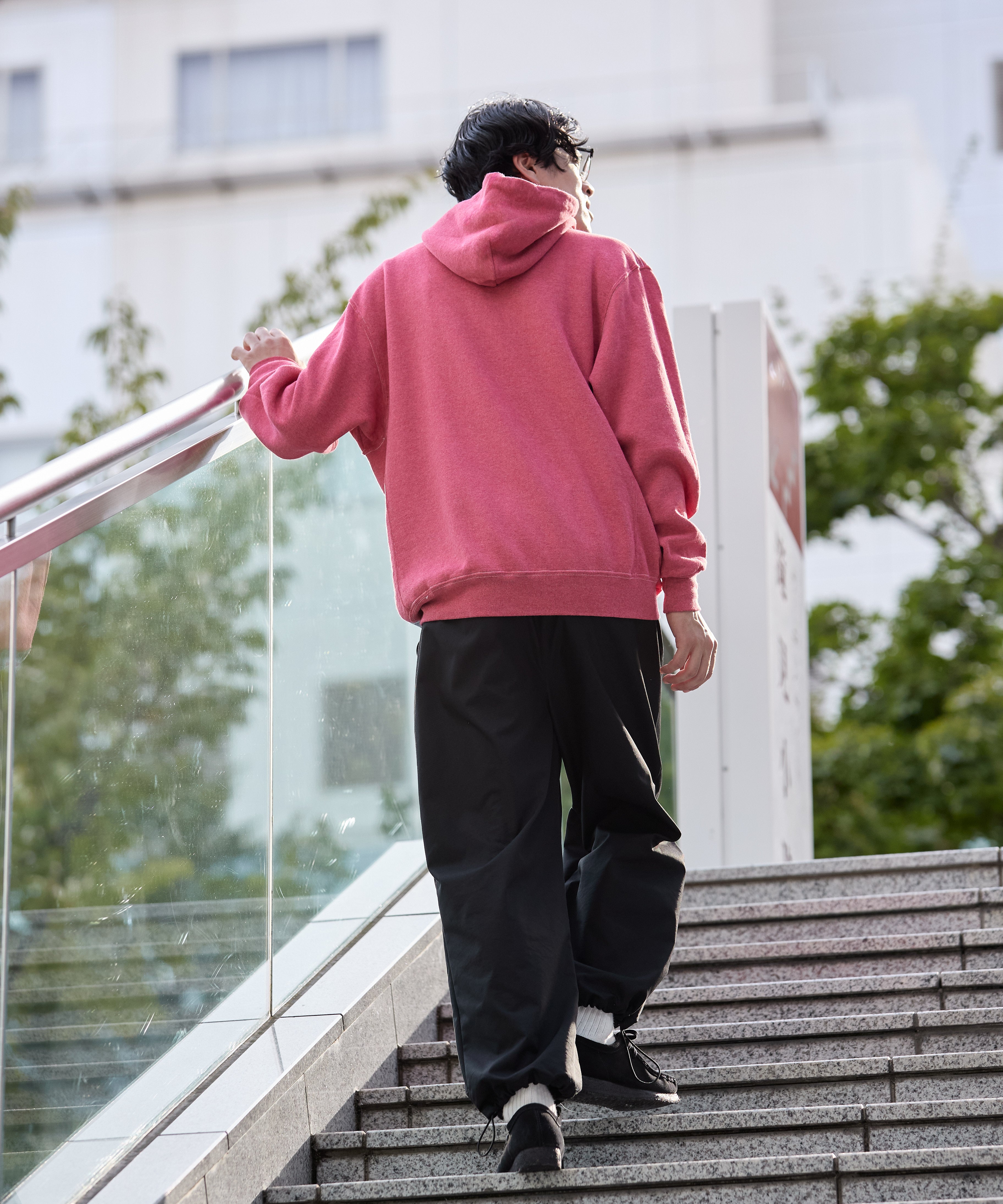 ×RUSSELL ATHLETIC STANDARD SWEAT HOODIE OVERDYE【RED】