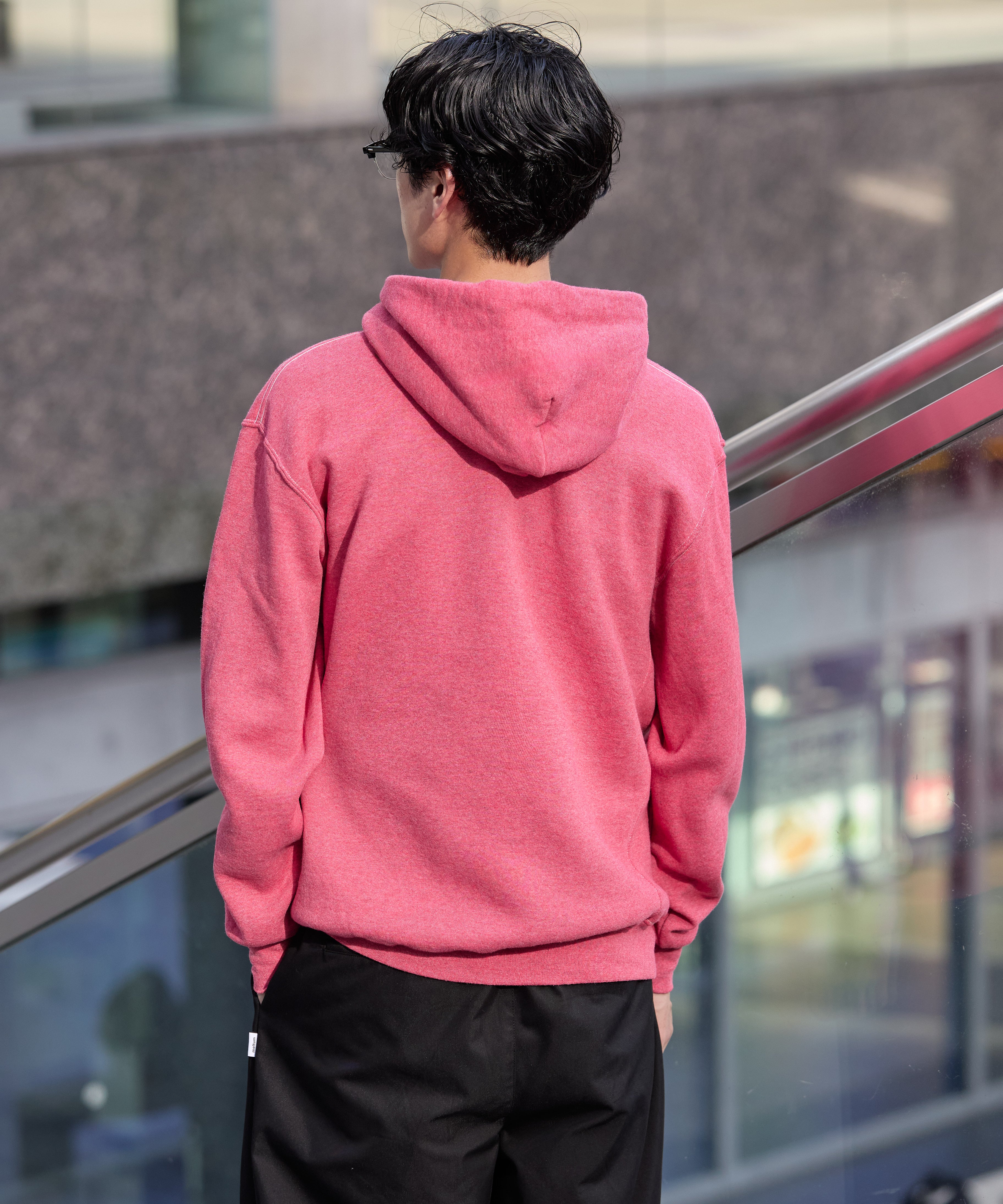 ×RUSSELL ATHLETIC STANDARD SWEAT HOODIE OVERDYE【RED】