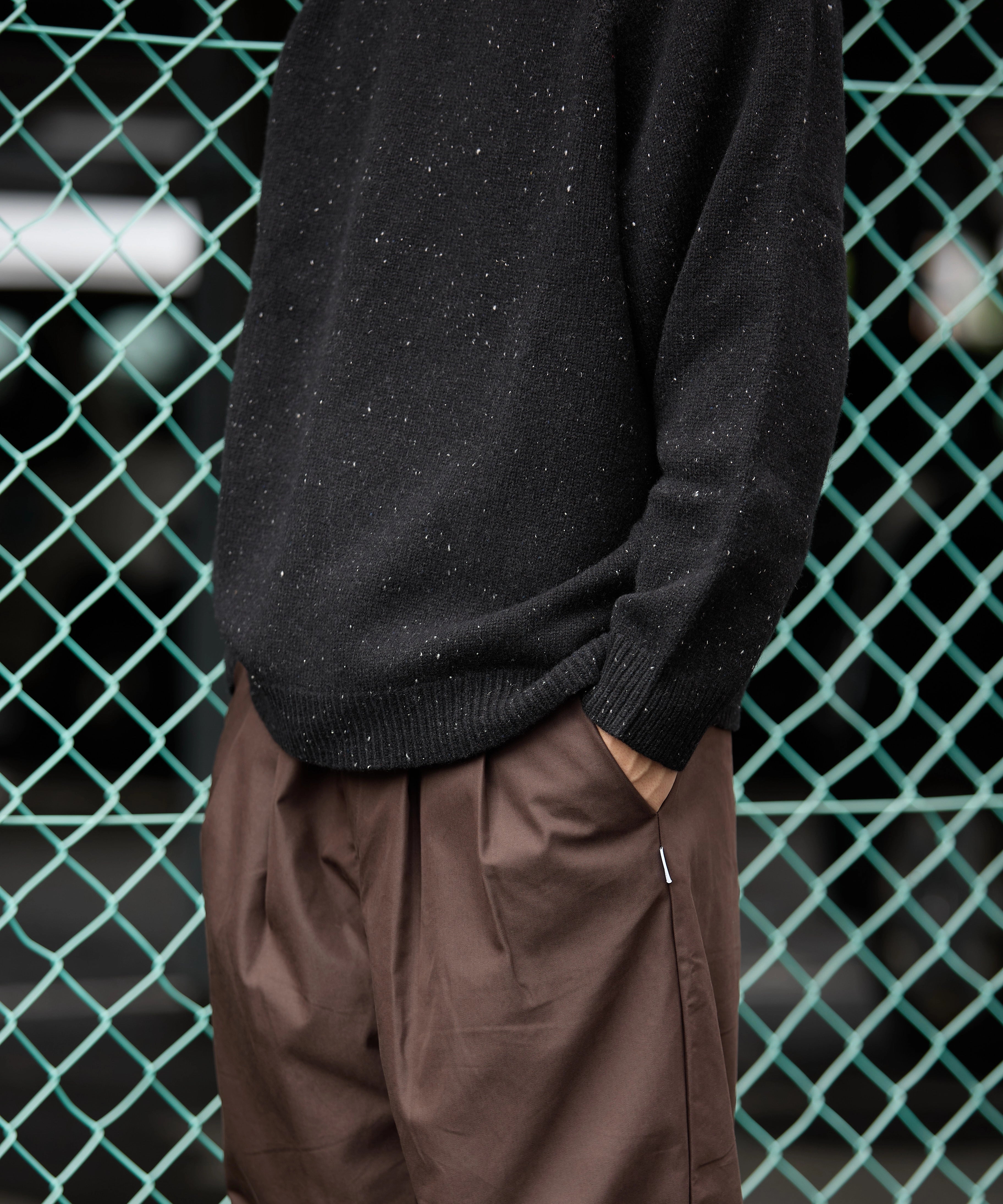 NYLON TWILL STRING PANTS【BROWN】