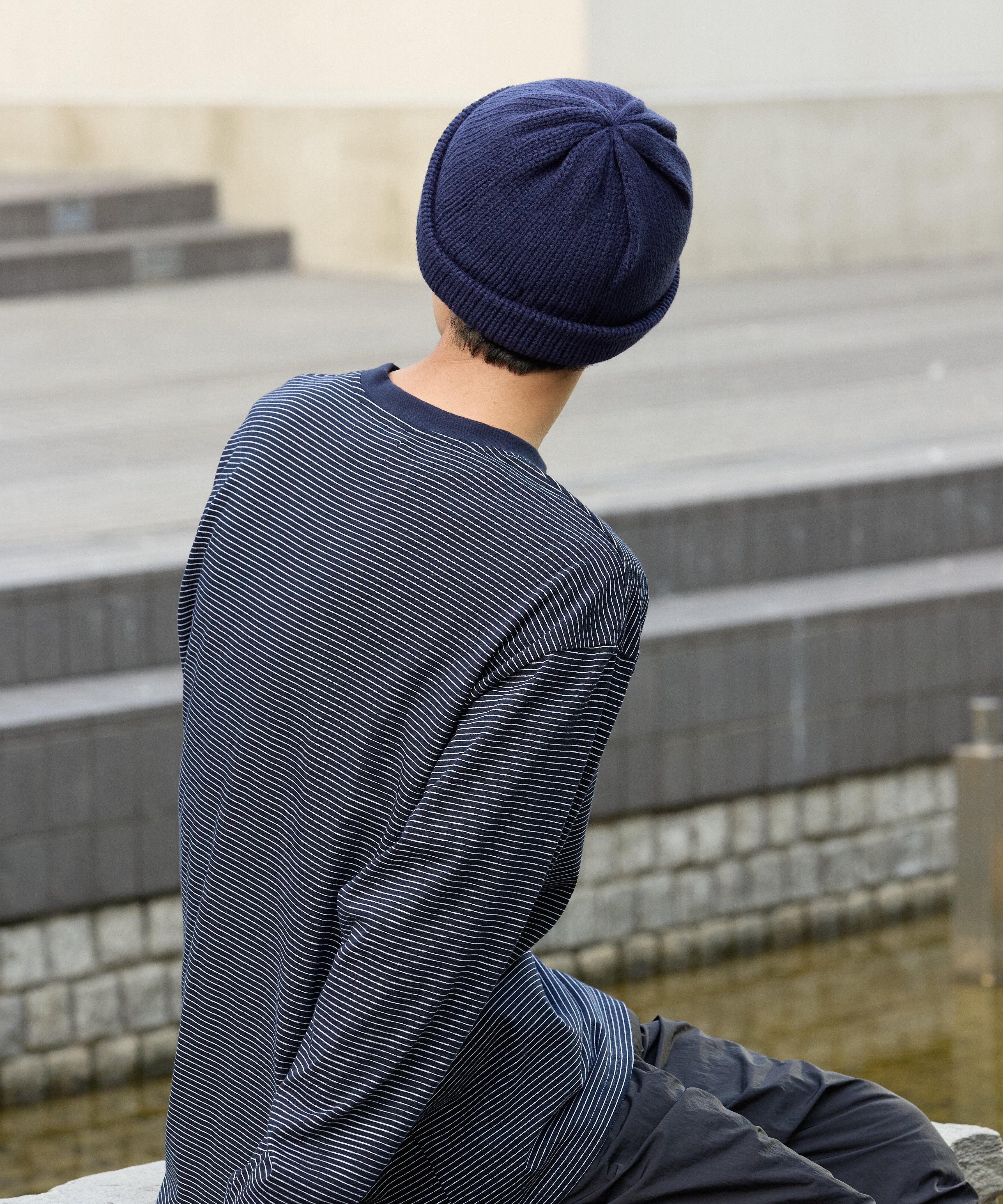 KNIT WATCH CAP [NAVY]