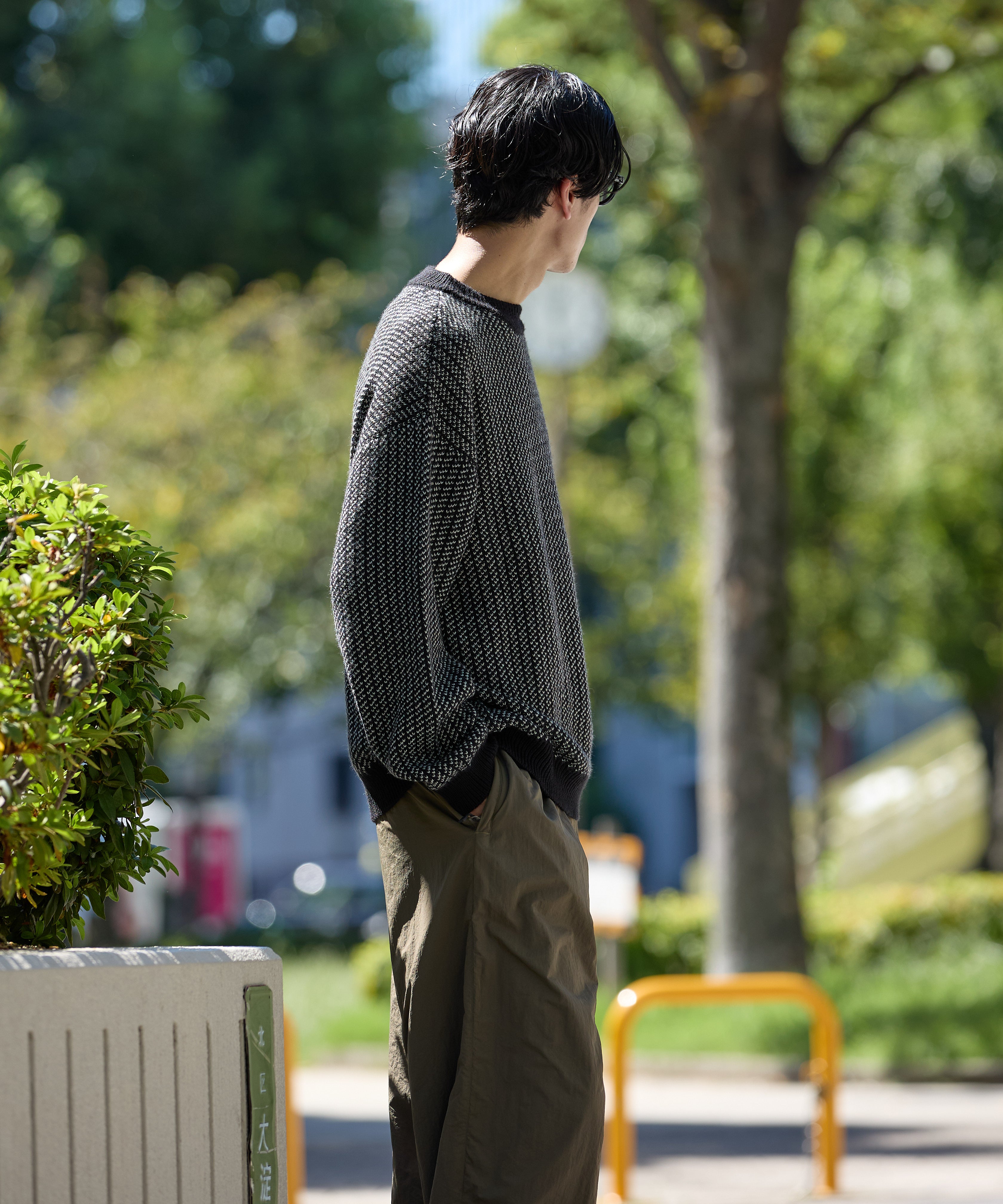 BIRDSEYE KNIT【BLACK】