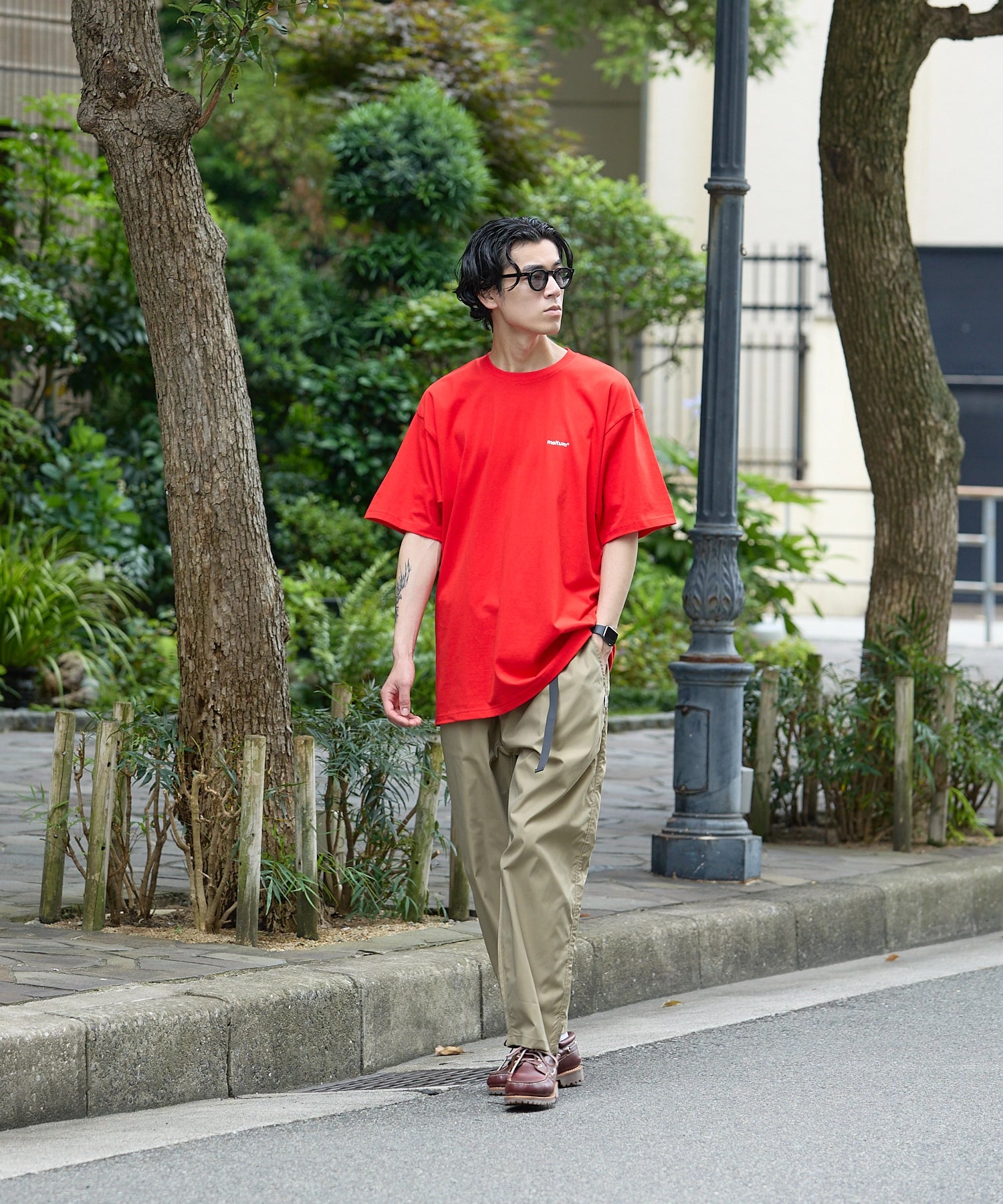 SOUVENIR TEE S/S【RED】