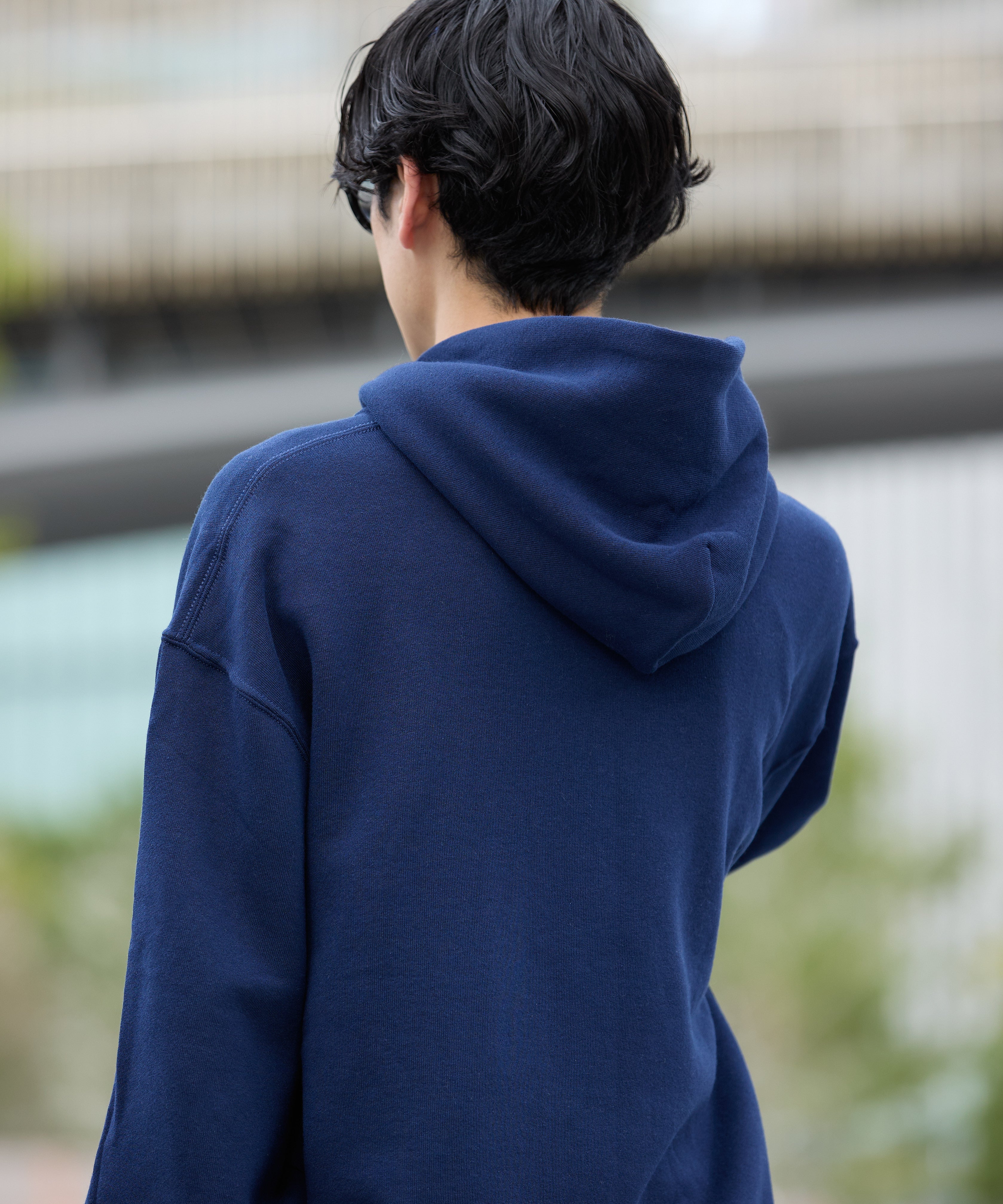 ×RUSSELL ATHLETIC STANDARD SWEAT HOODIE【NAVY】