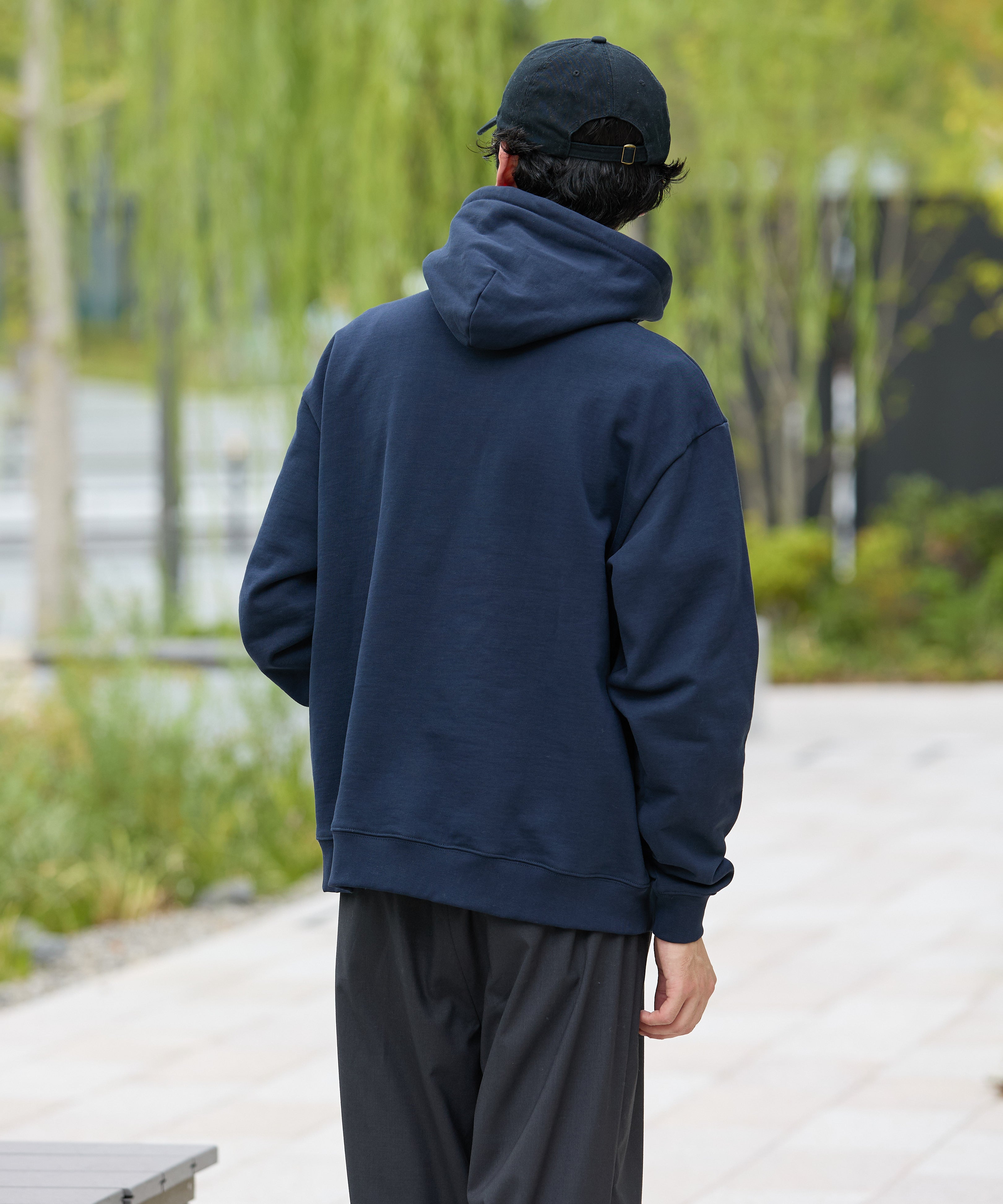 US COTTON HEAVEY SWEAT HOODIE [NAVY]