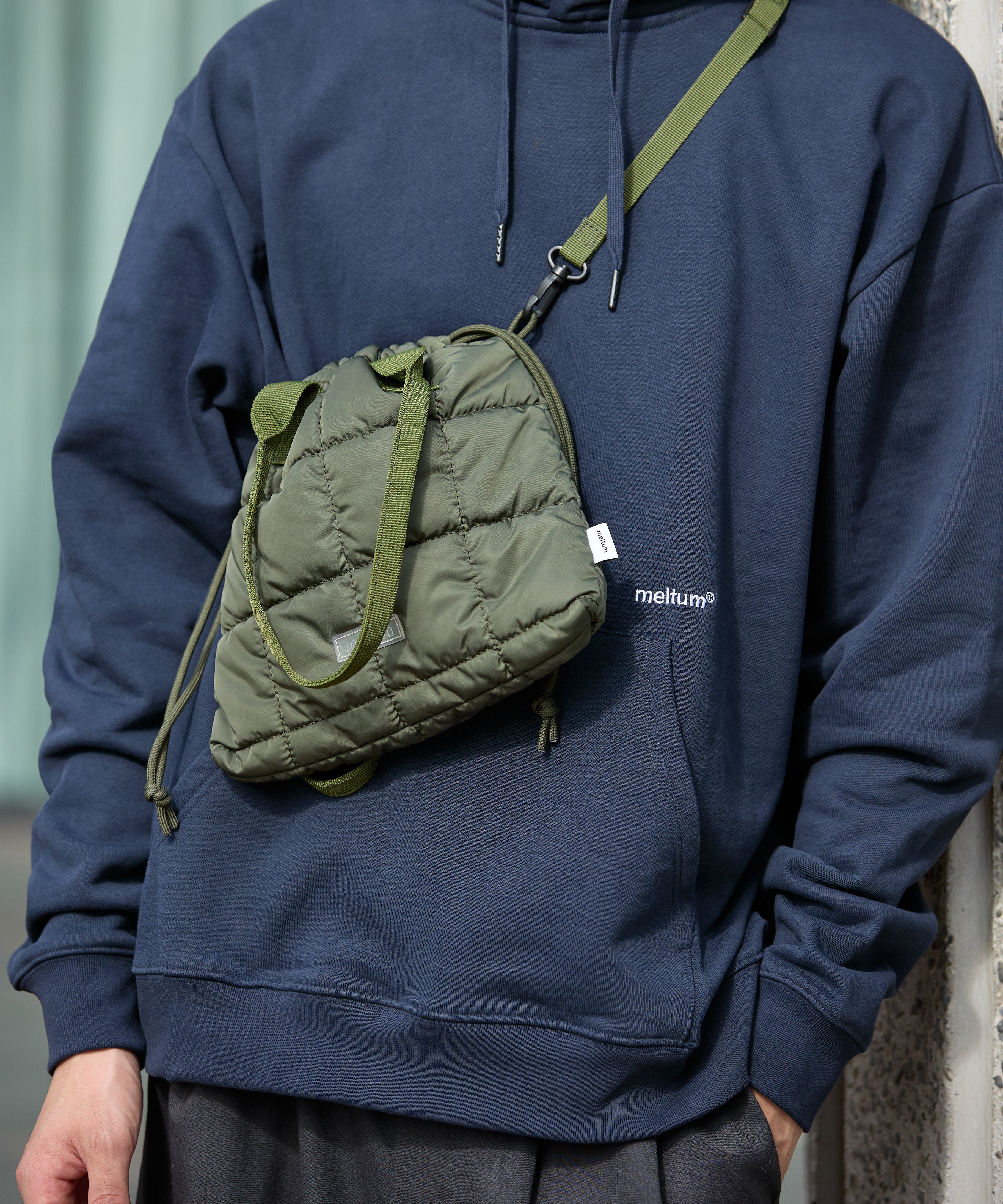 QUILT SHOULDER POUCH【OLIVE】