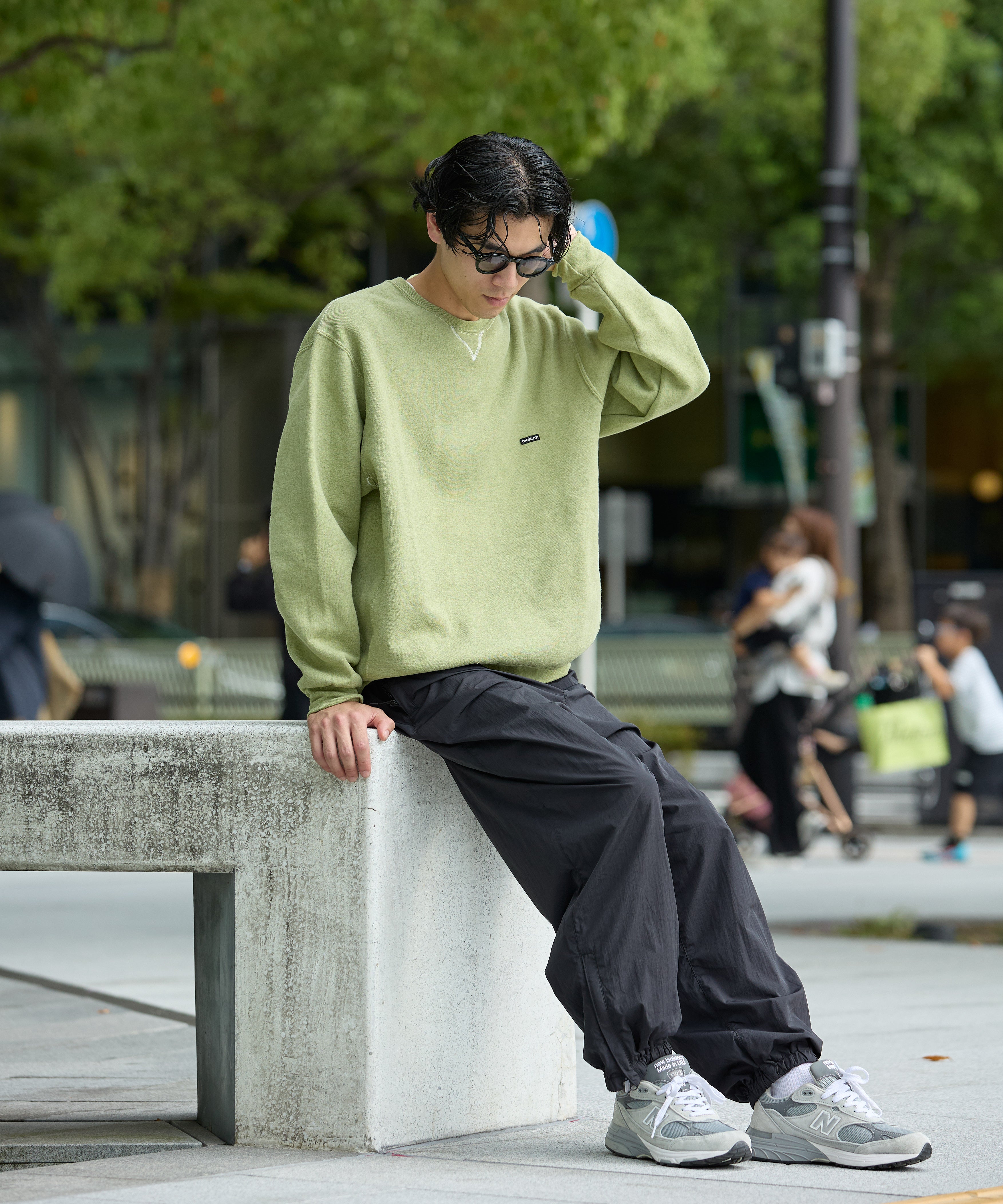 ×RUSSELL ATHLETIC STANDARD CREWNECK SWEAT OVERDYE【GREEN】