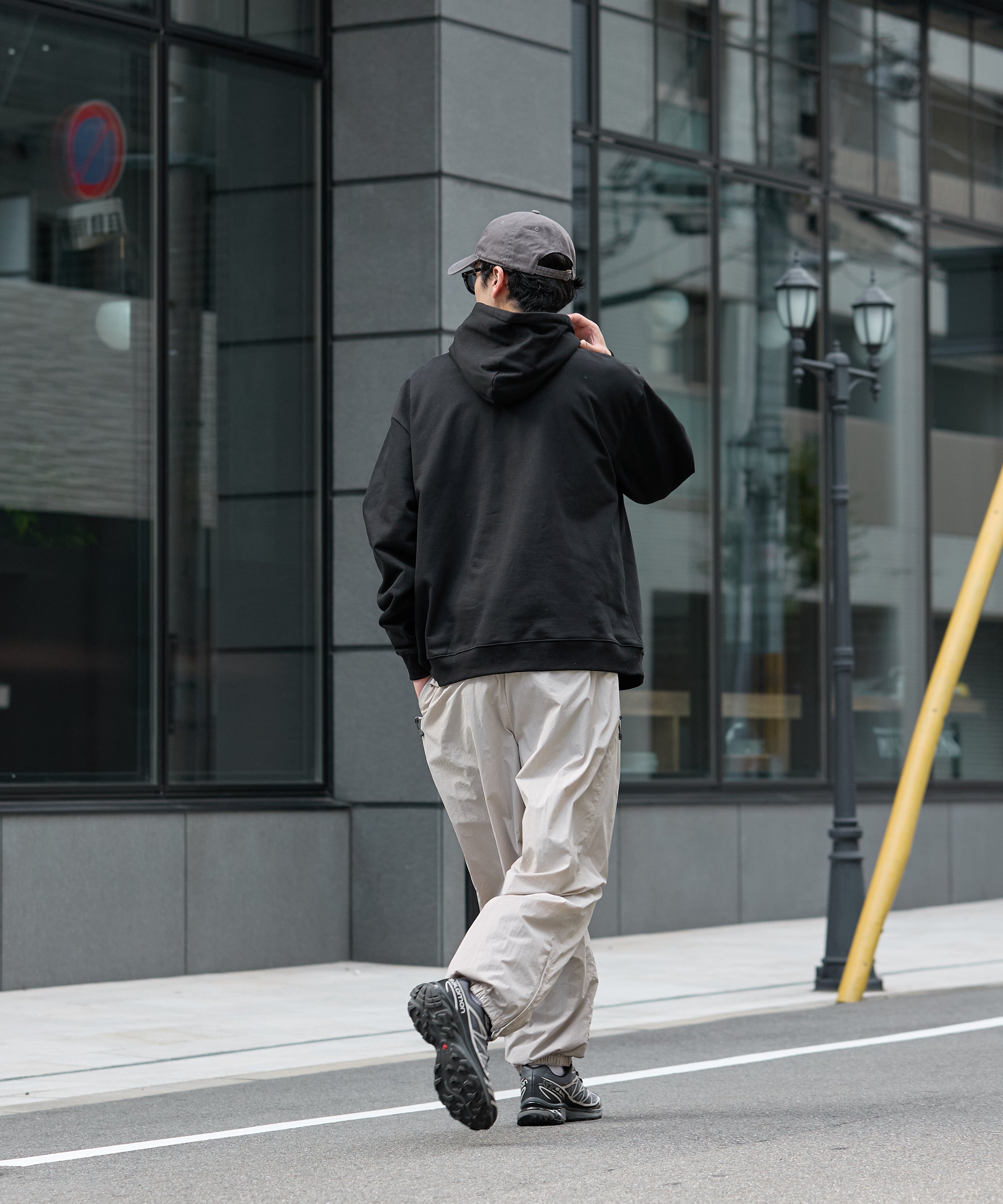 US COTTON HEAVEY SWEAT HOODIE [BLACK]