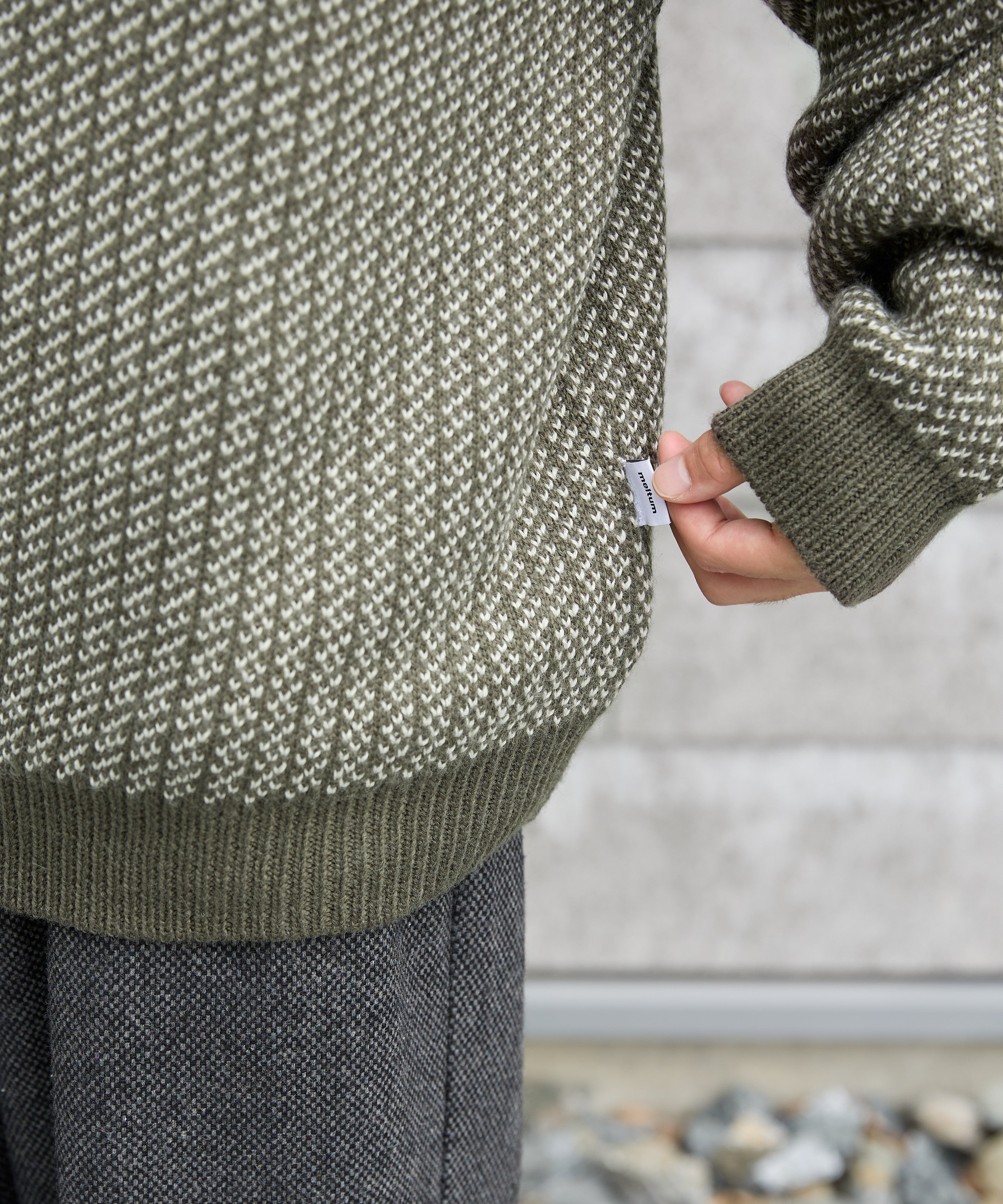 BIRDSEYE KNIT【GREEN】