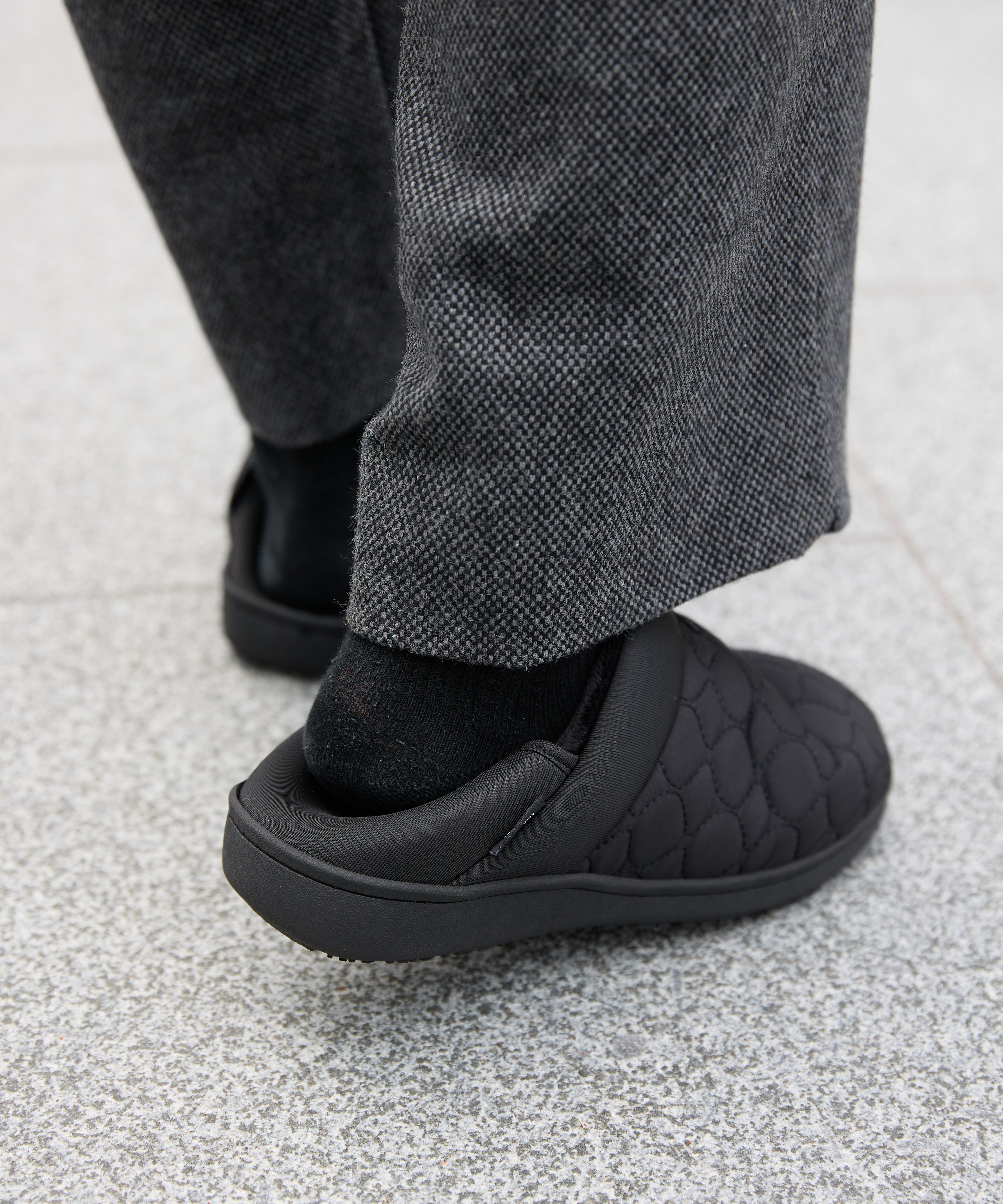 QUILT MOC SHOES【BLACK】