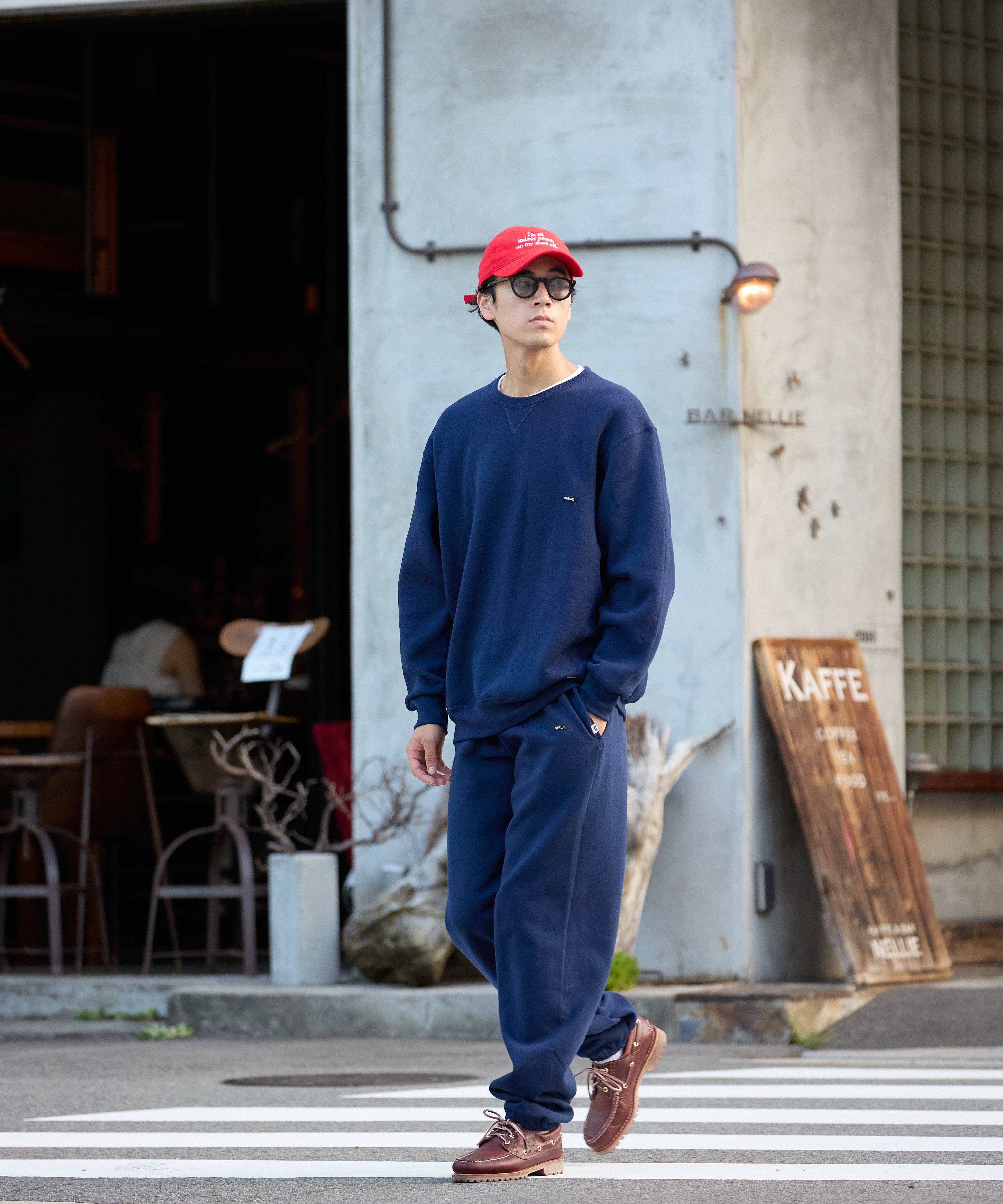 ×RUSSELL ATHLETIC STANDARD CREWNECK SWEAT【NAVY】