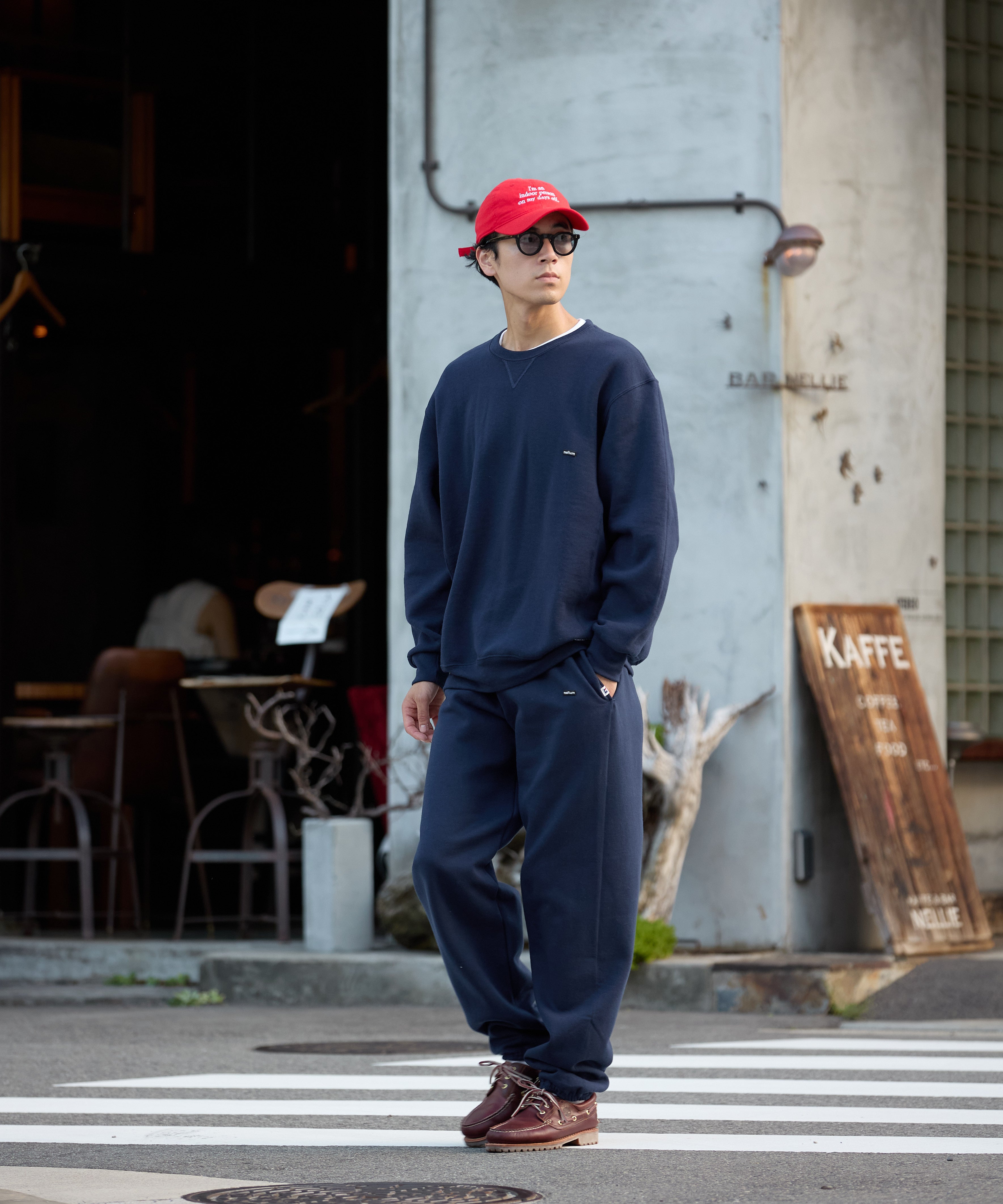 ×RUSSELL ATHLETIC STANDARD SWEAT PANTS【NAVY】