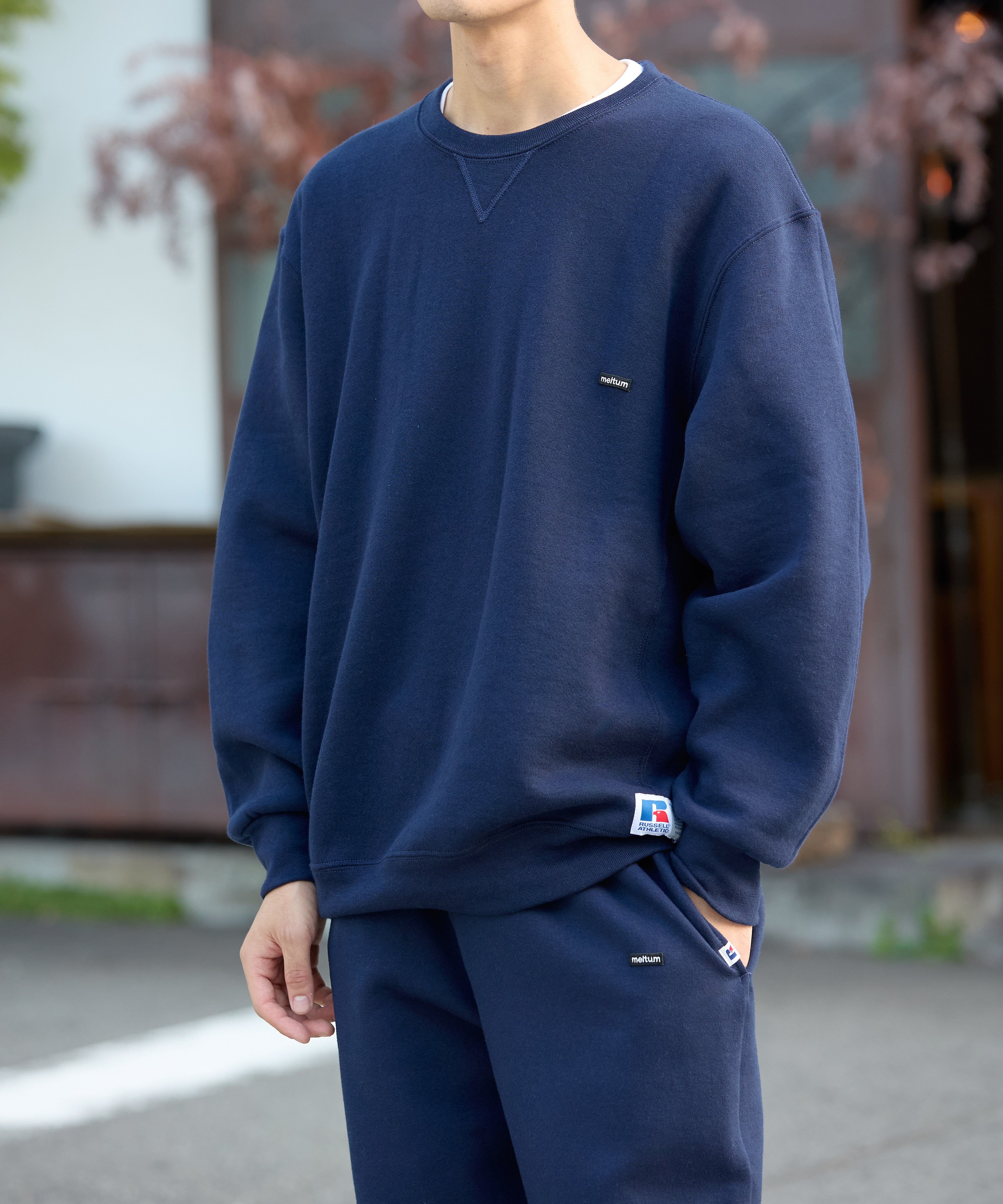 ×RUSSELL ATHLETIC STANDARD CREWNECK SWEAT【NAVY】