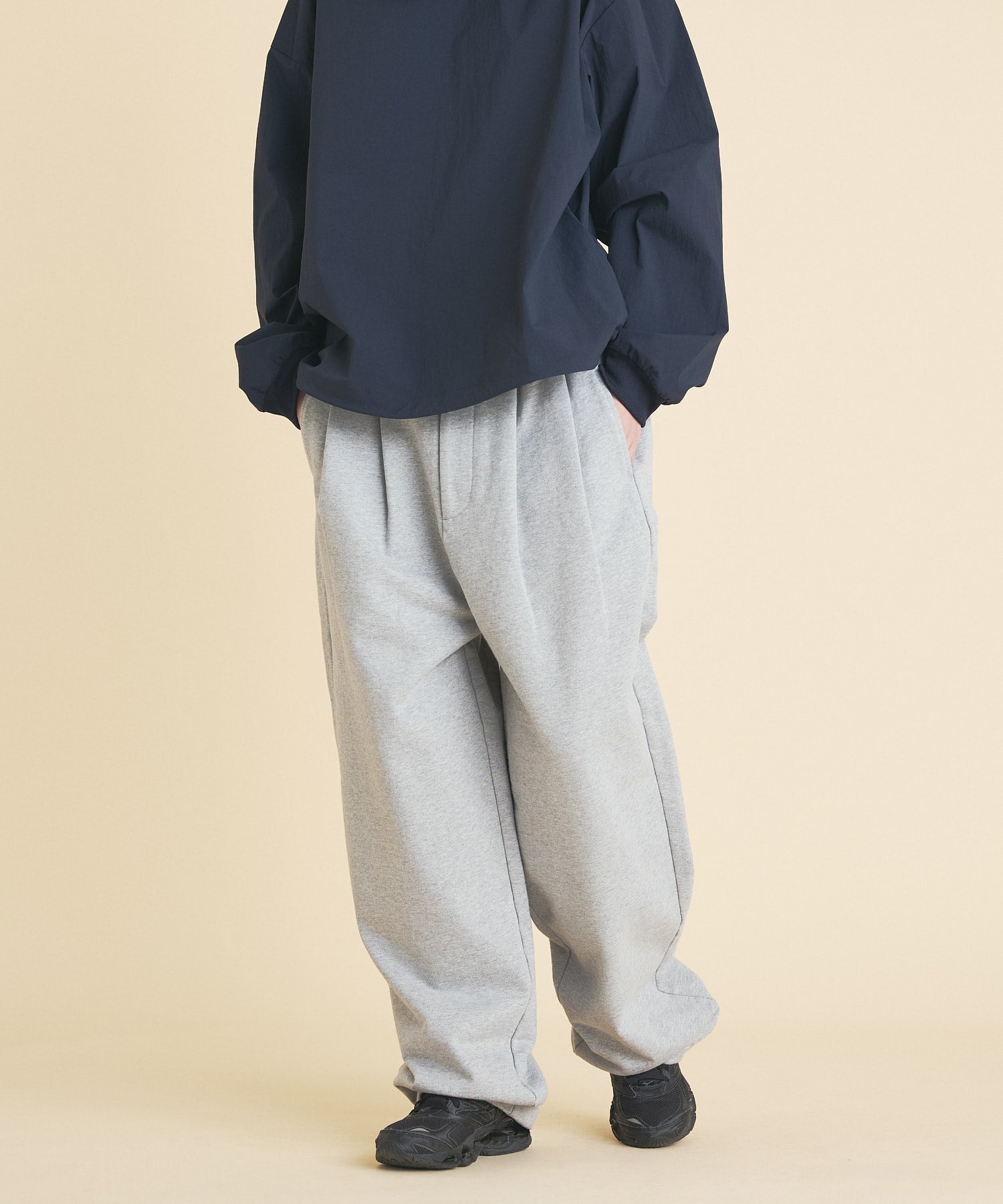 【3.13 FRI 18:00~ INSTOCK】2TUCK WIDE SWEAT PANTS