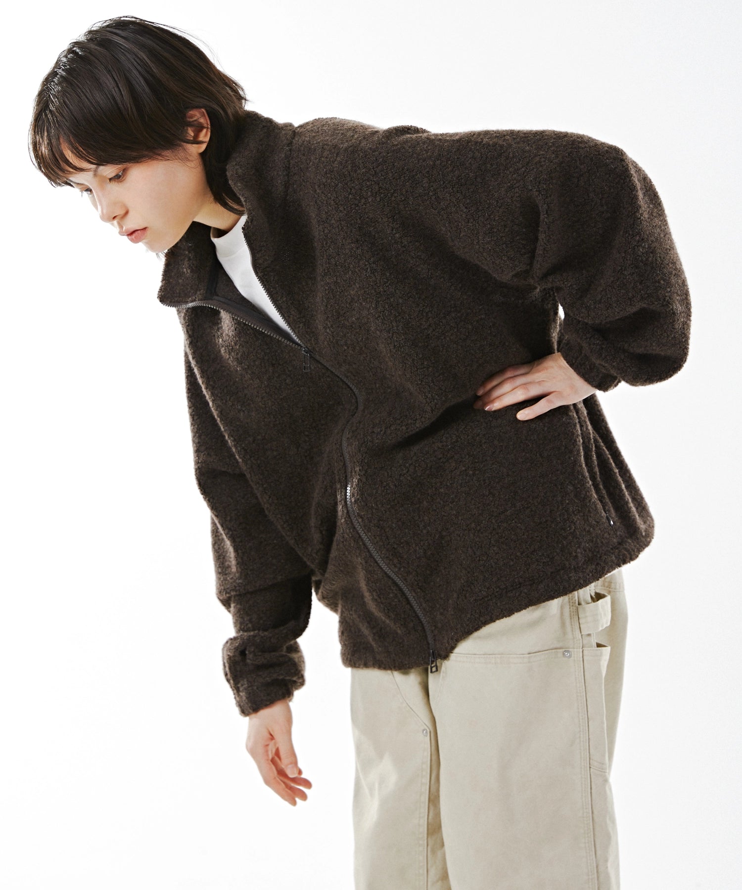 【9.19 FRI 18:00~ IN STOCK】BOUCLE ZIP BLOUSON