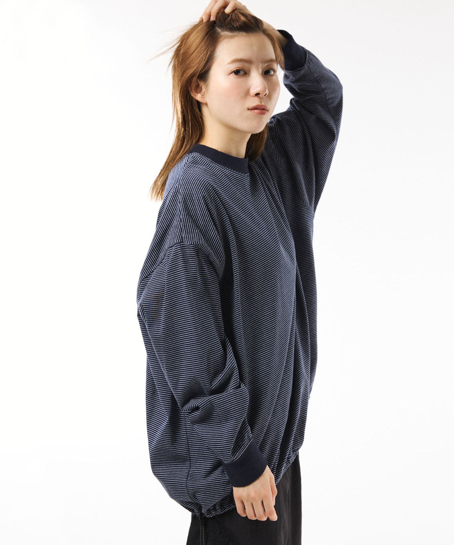BORDER BALLOON TEE L/S