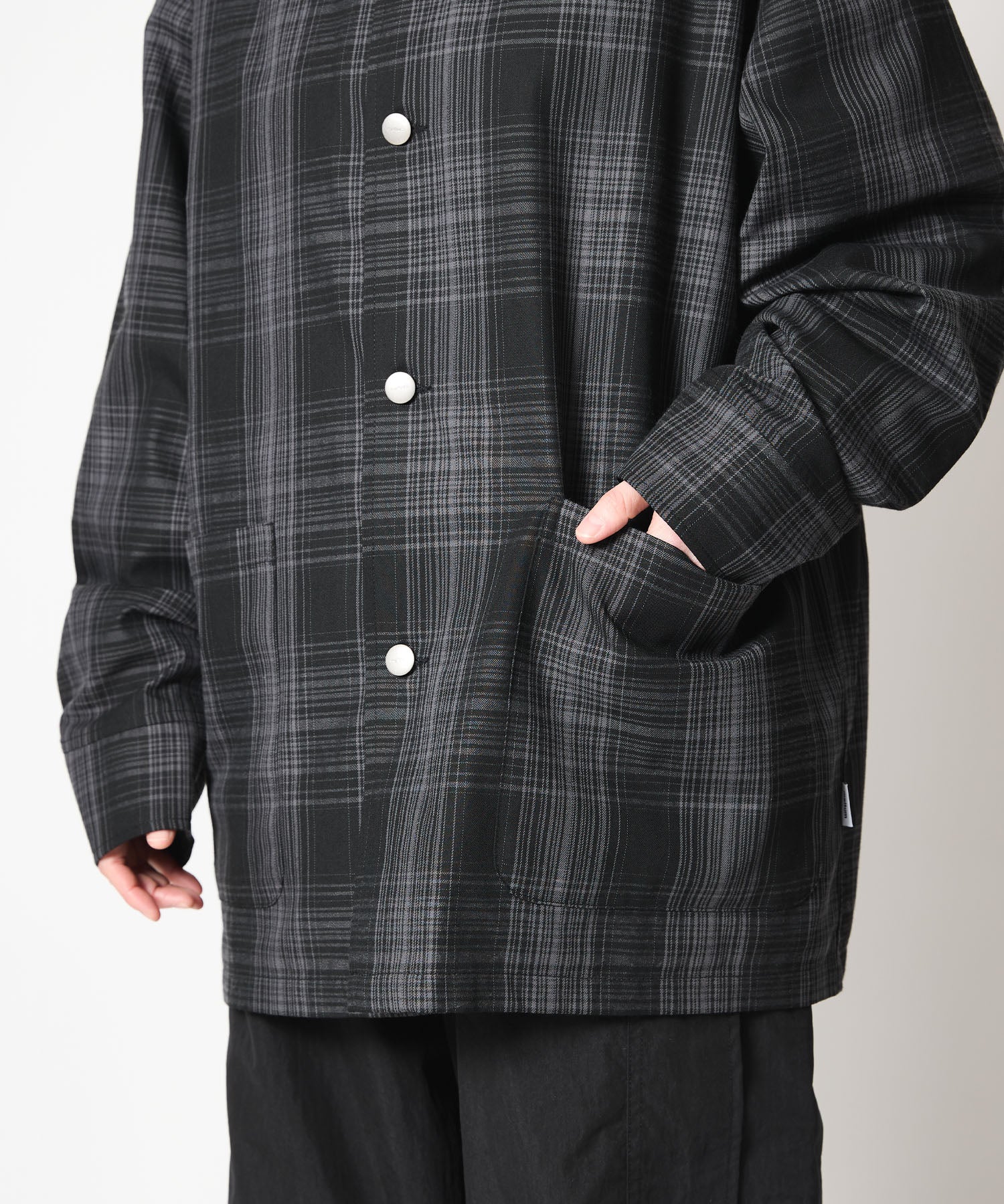 【3.13 FRI 18:00~ INSTOCK】OMBRE CHECK COVERALL JACKET