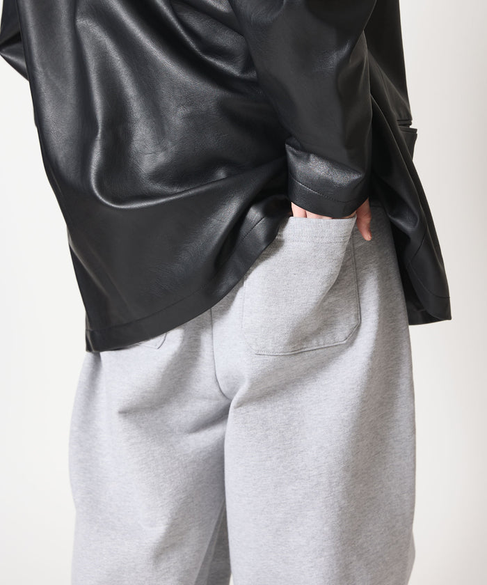 2TUCK WIDE SWEAT PANTS