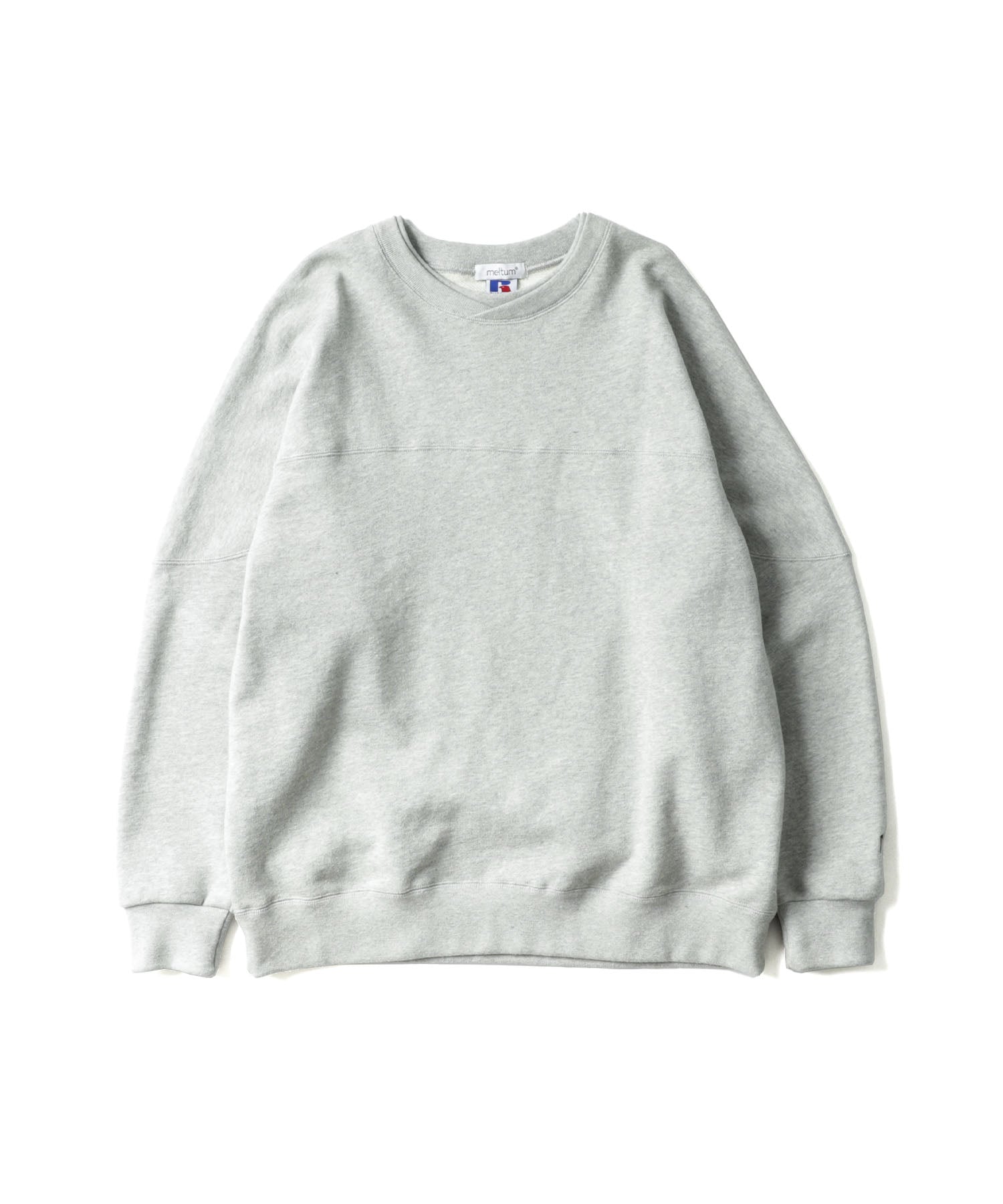 meltum × RUSSELL ATHLETIC CAP SHOULDER SWEATSHIRT