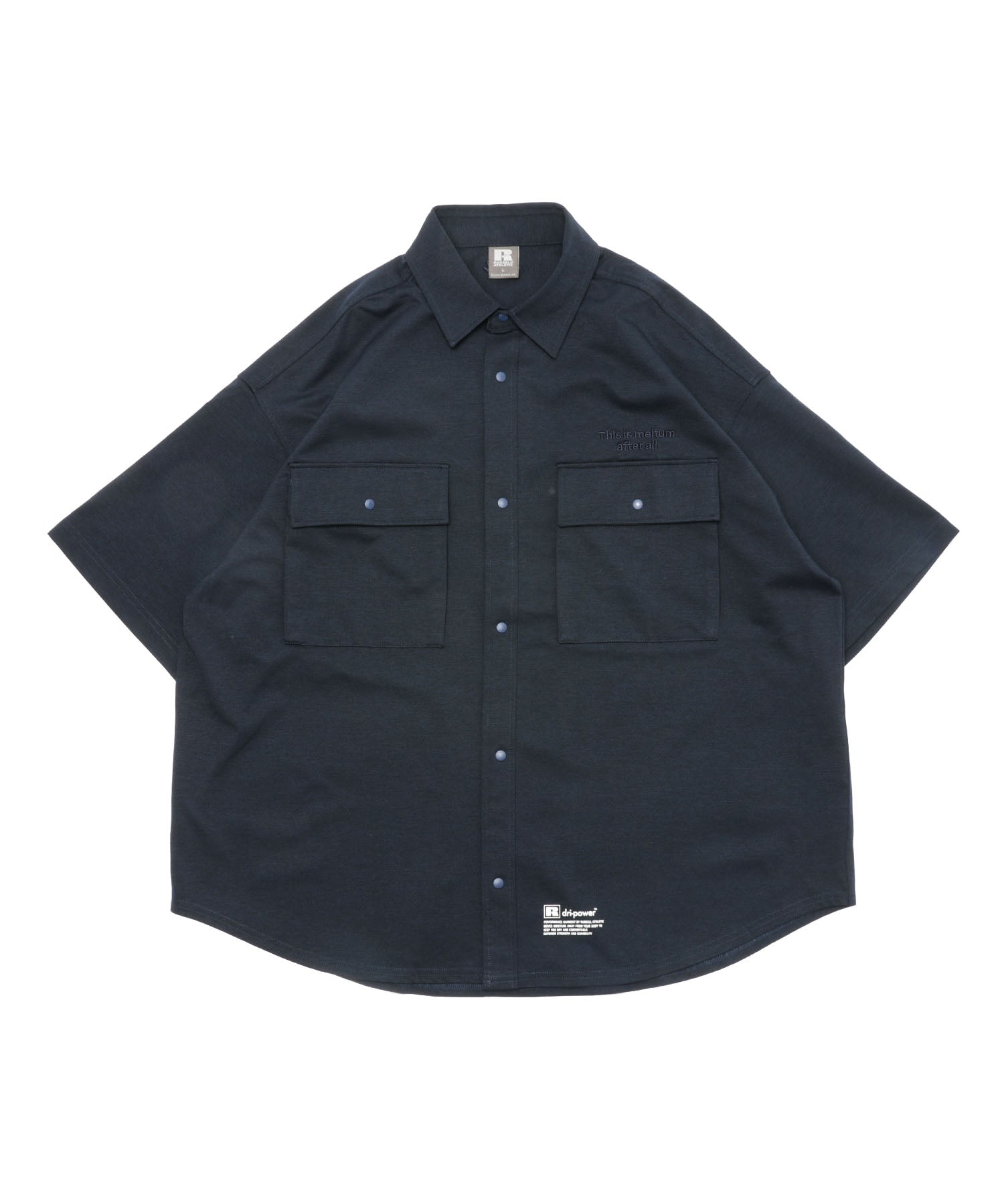 meltum × RUSSELL ATHLETIC DRY POWER CPO SHIRT S/S