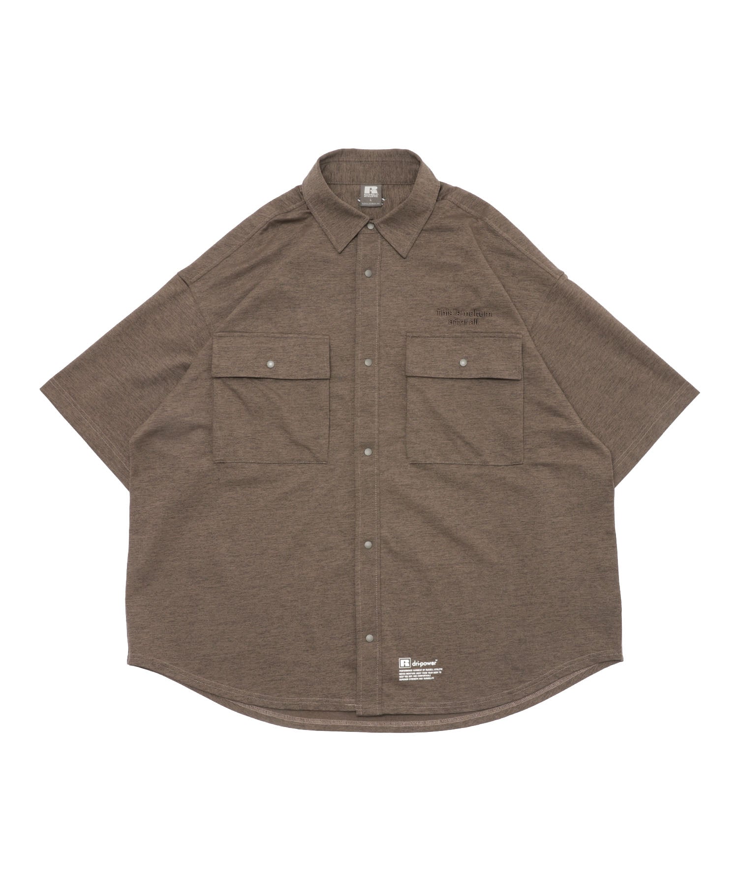 meltum × RUSSELL ATHLETIC DRY POWER CPO SHIRT S/S
