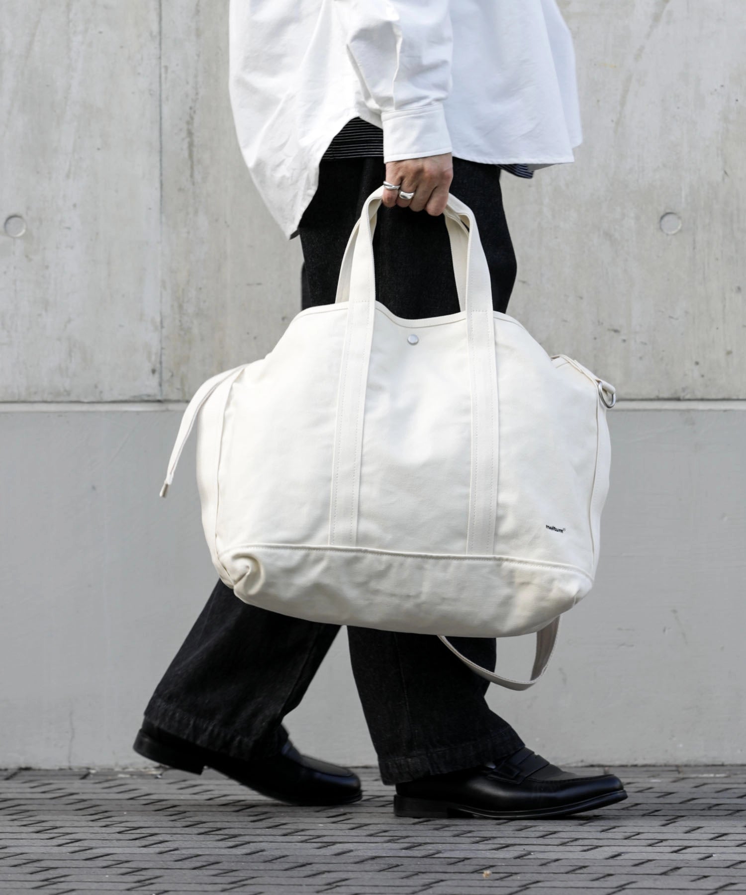 2WAY CANVAS TOTE  BAG【NATURAL】