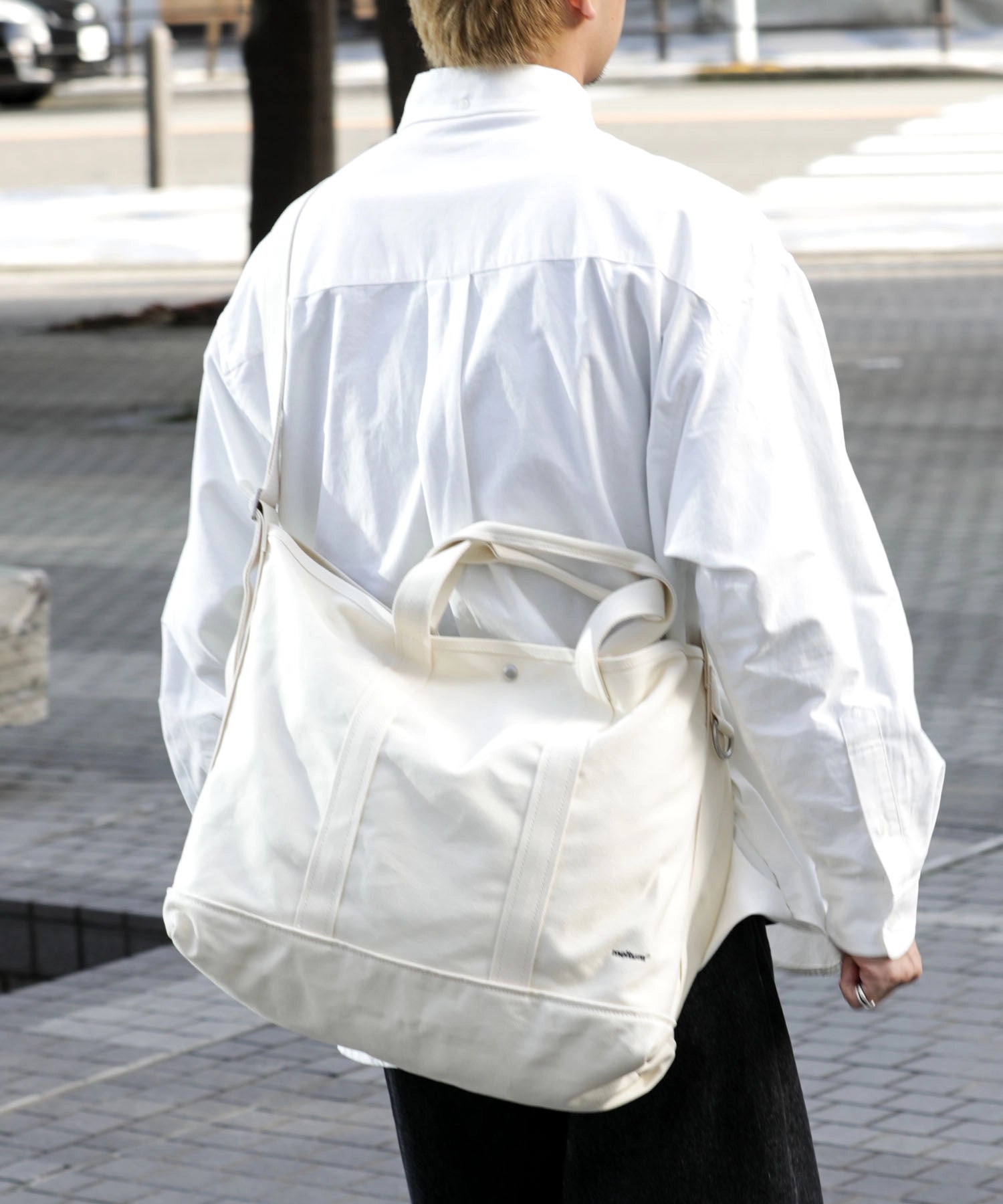 2WAY CANVAS TOTE  BAG【NATURAL】