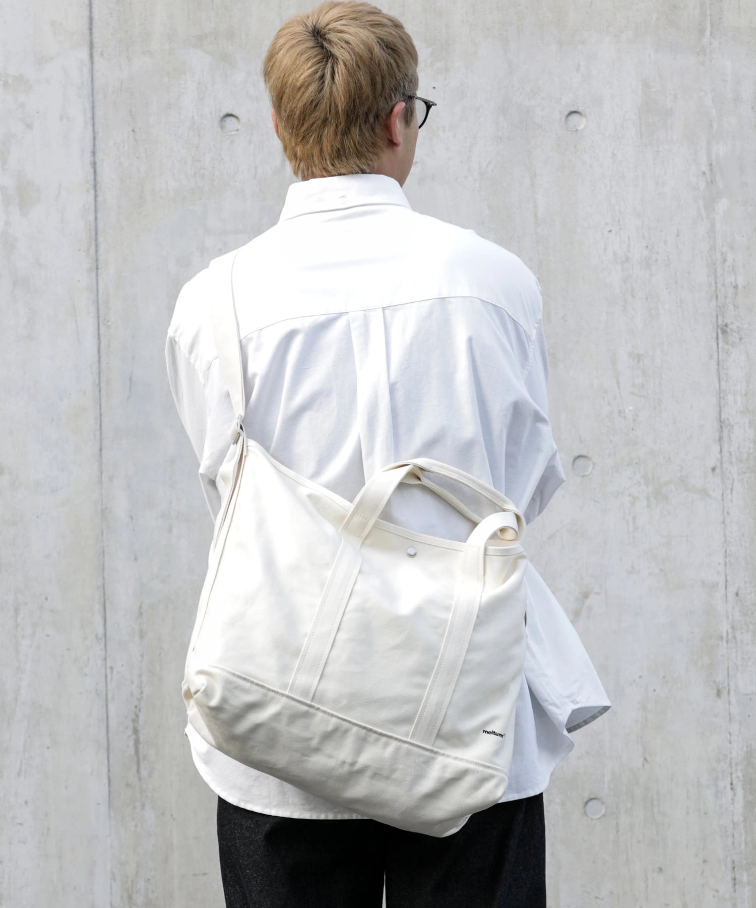 2WAY CANVAS TOTE  BAG【NATURAL】