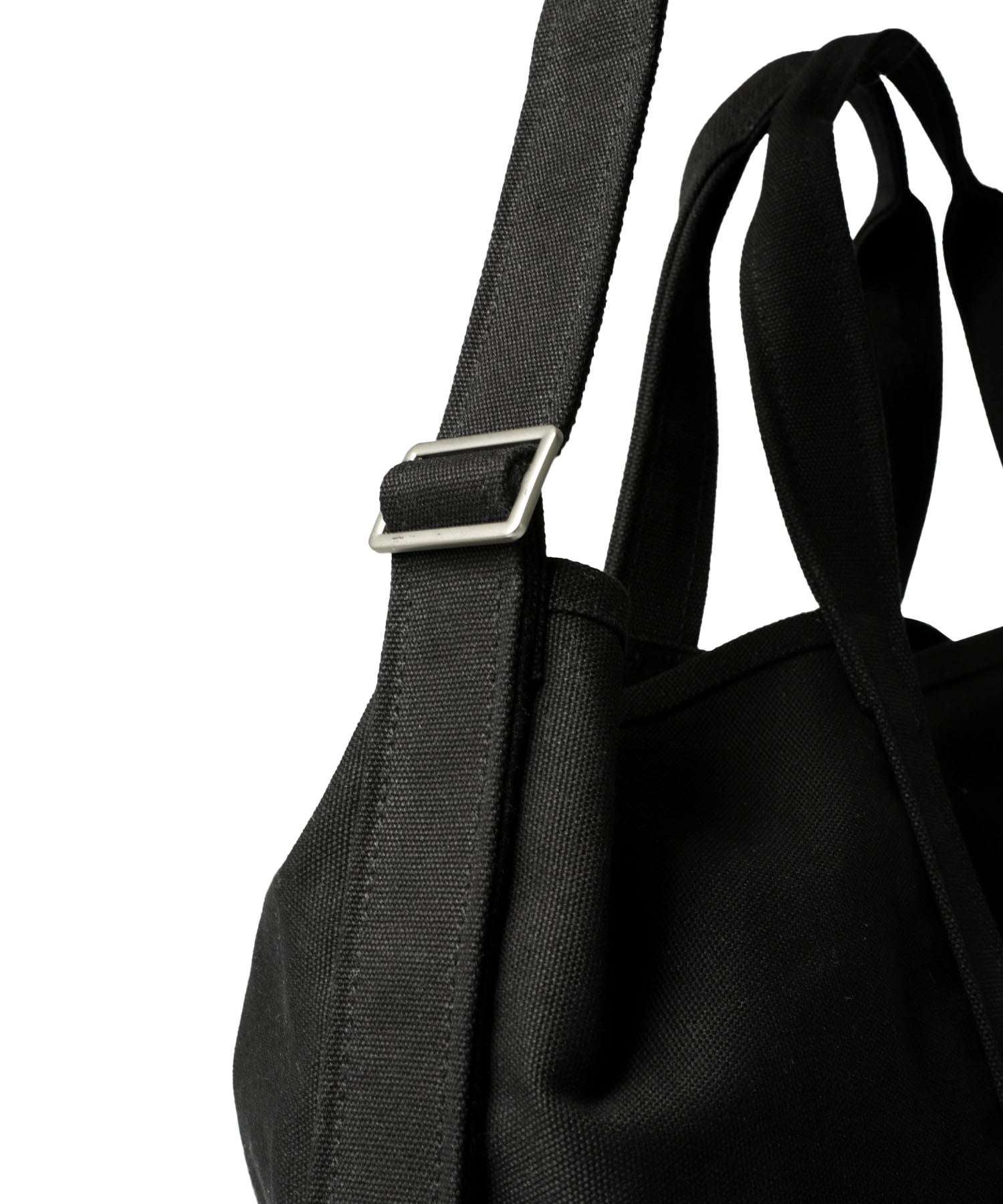 2WAY CANVAS TOTE  BAG【BLACK】