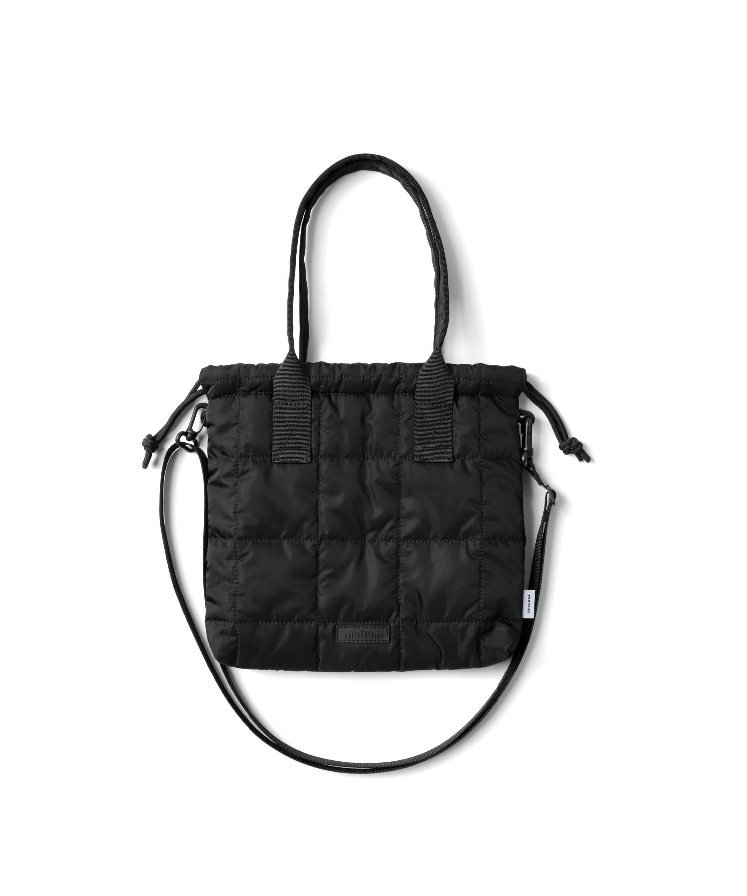 QUILT SHOULDER POUCH [BLACK]