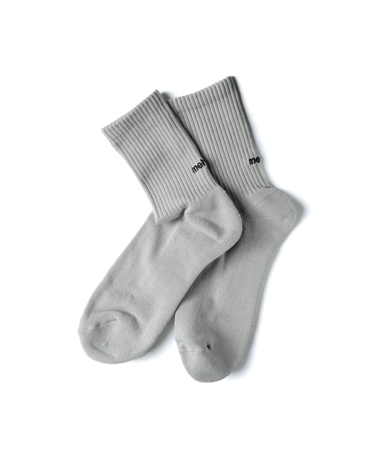 EMBROIDERY LOGO SOCKS【GREY】