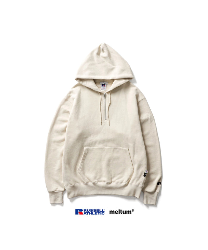 ×RUSSELL ATHLETIC "HIGH COTTON" HALFZIP SWEATHOODIE