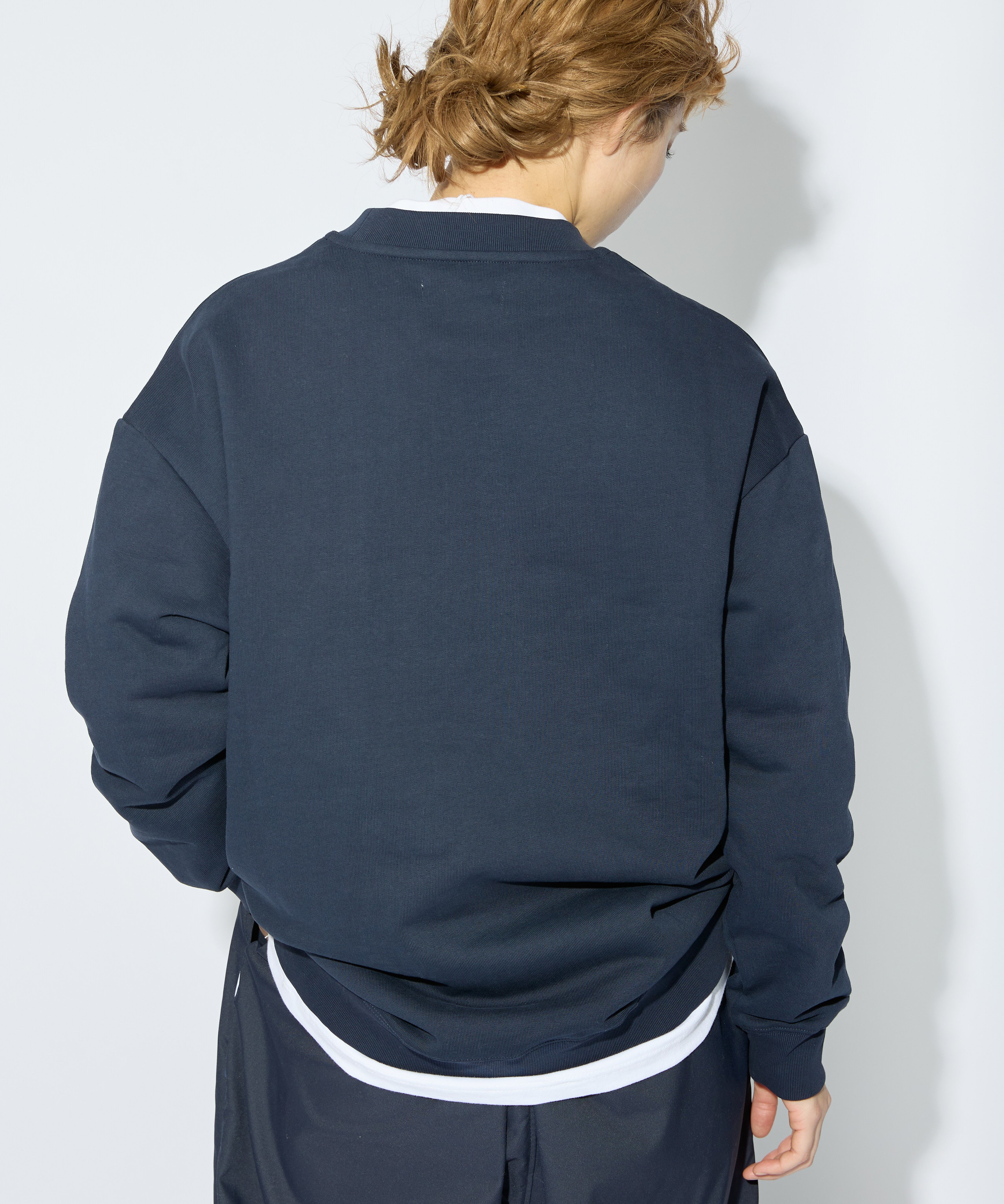 US COTTON HEAVEY SWEAT CREW【NAVY】