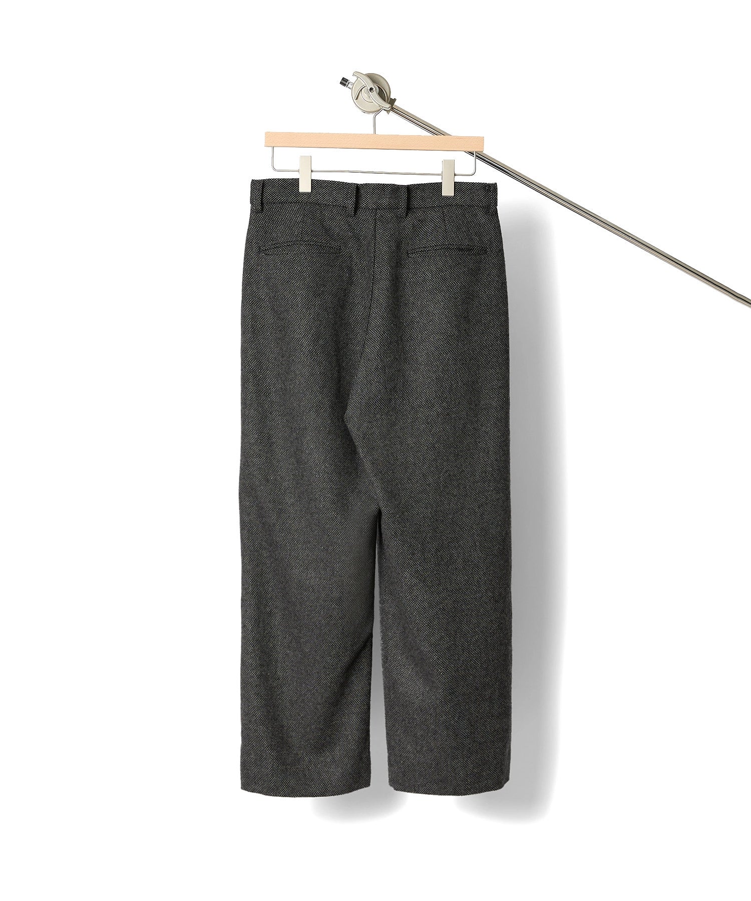 TWEED WIDE SLACKS【BLACK】