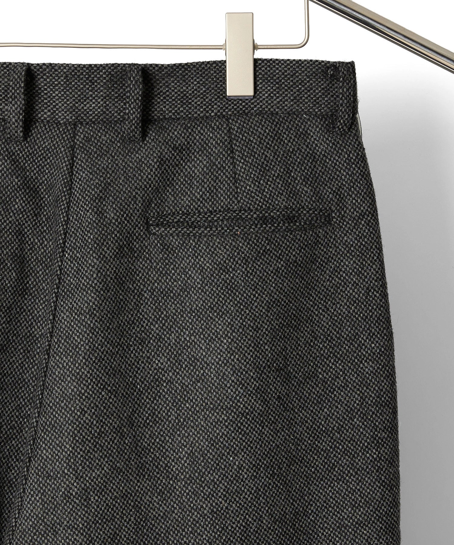 TWEED WIDE SLACKS【BLACK】