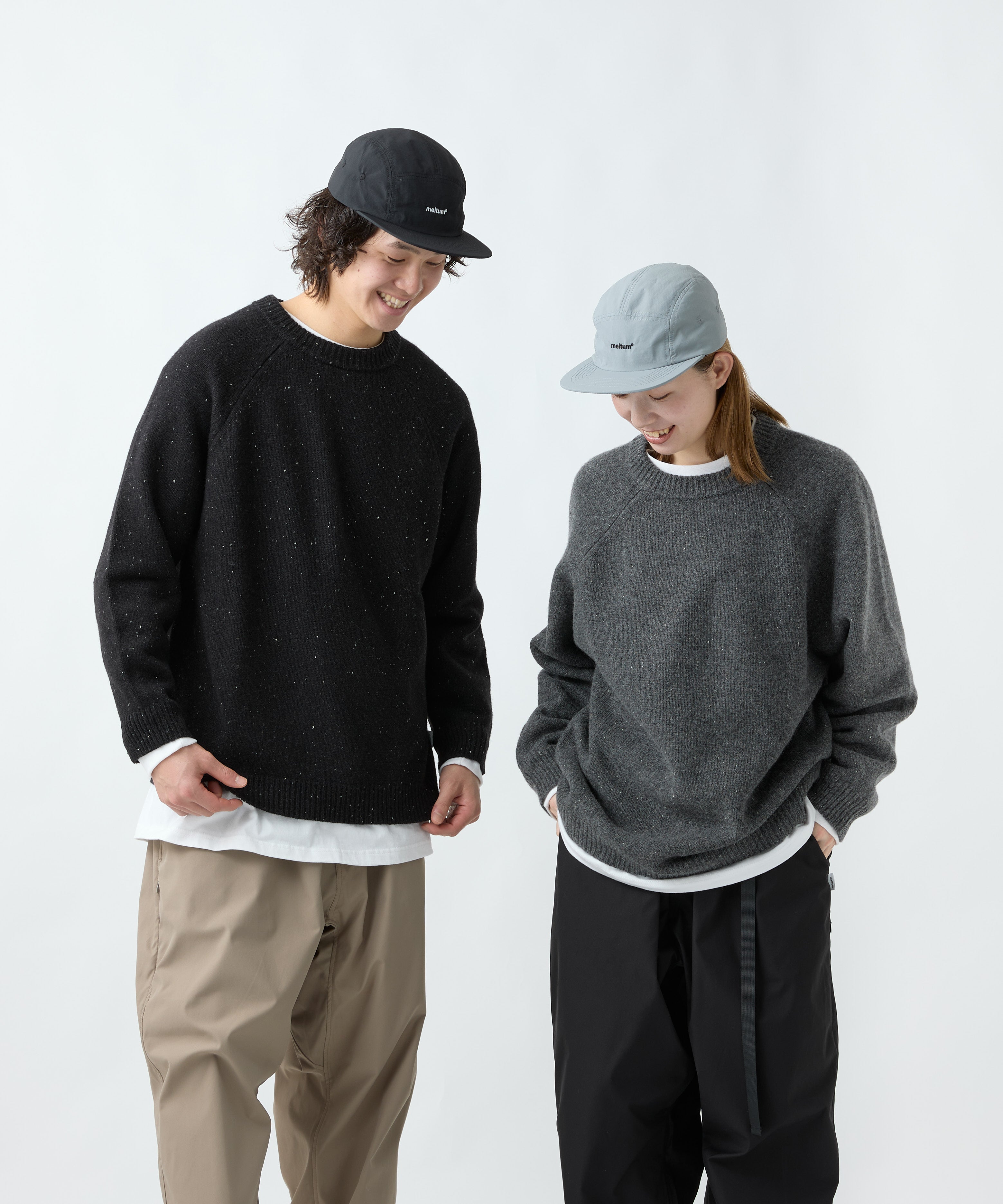 WOOL CREWNECK KNIT [CHARCOAL]