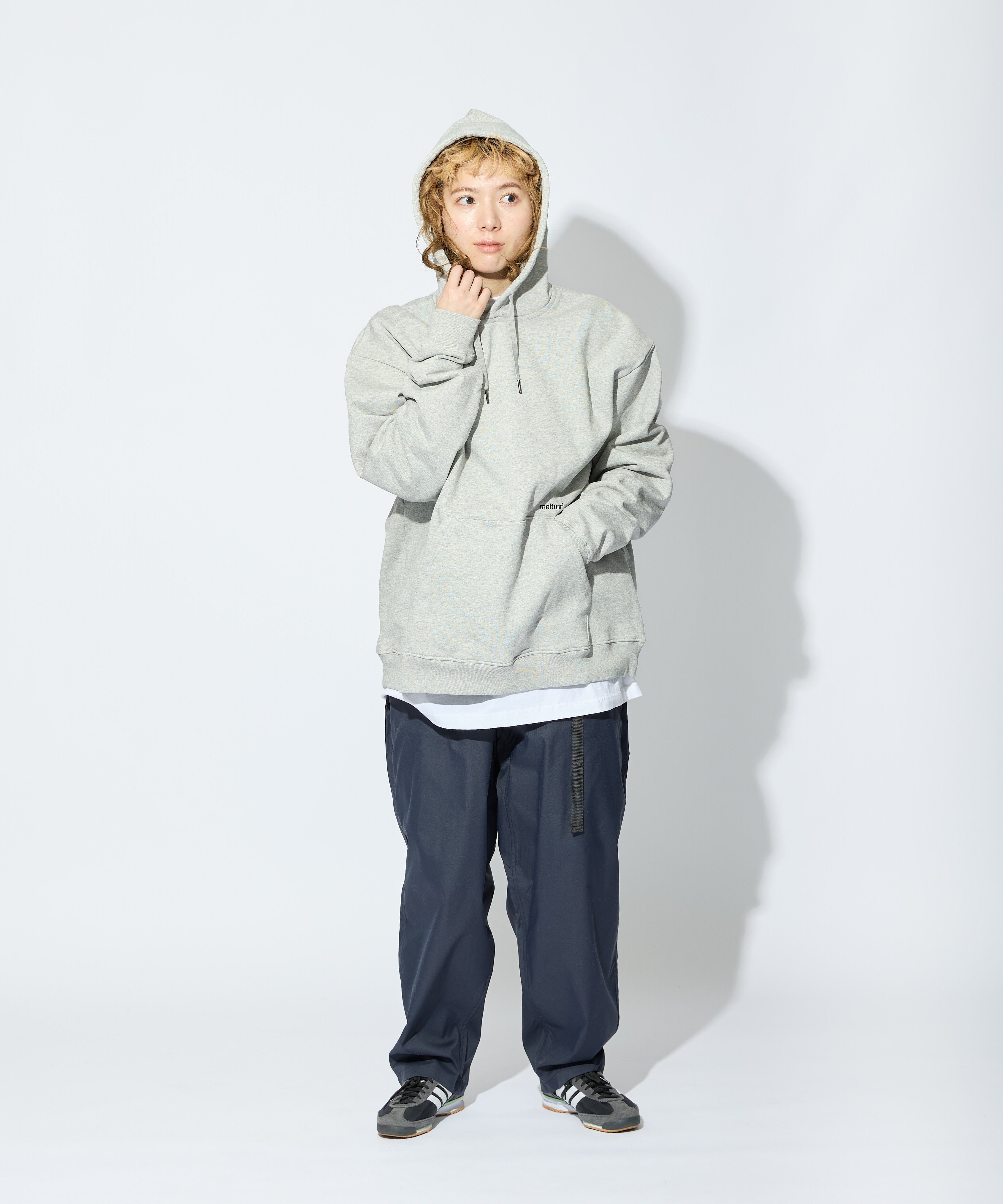 US COTTON HEAVEY SWEAT HOODIE【GREY】