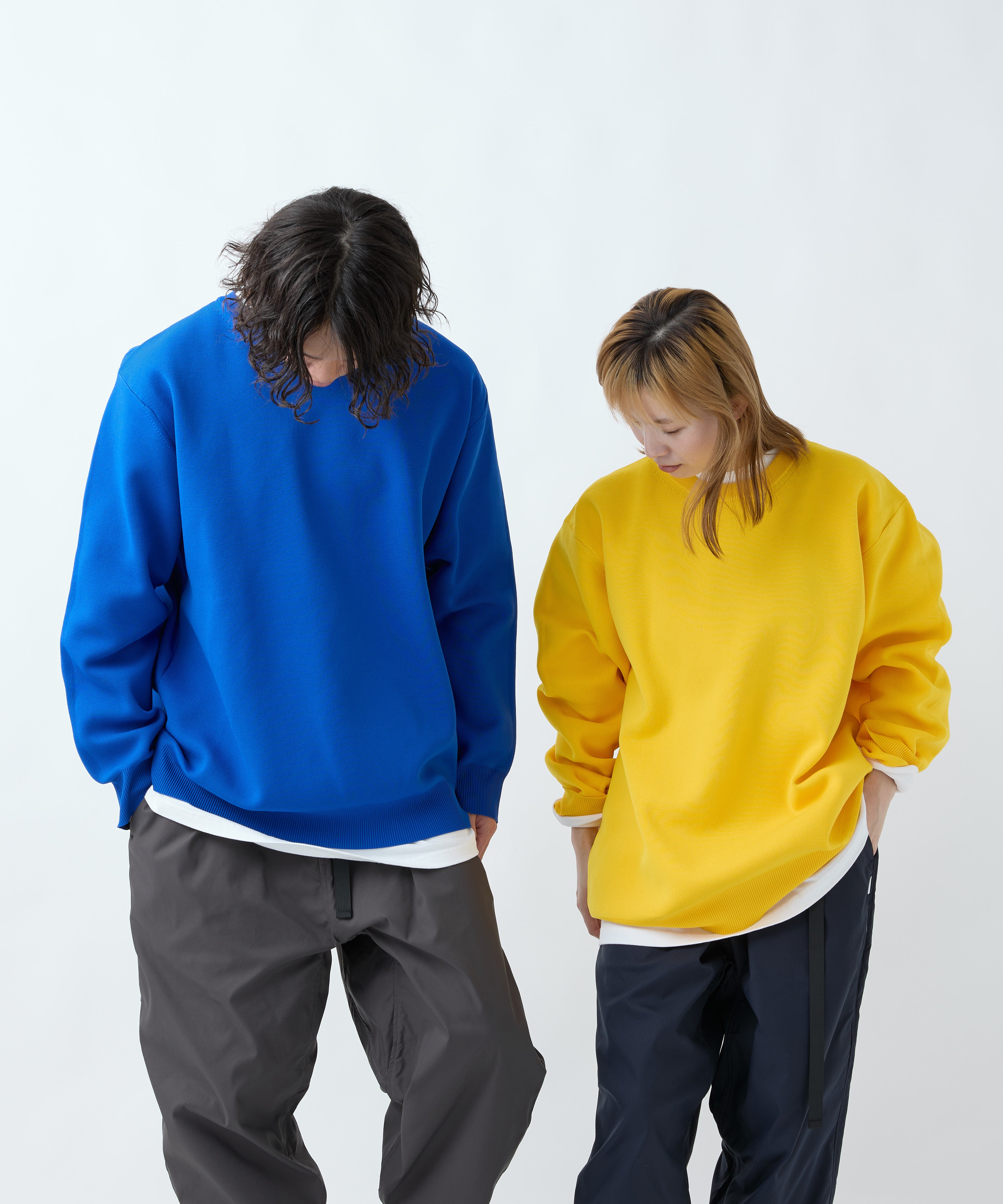 MILANO CREWNECK KNIT【BLUE】