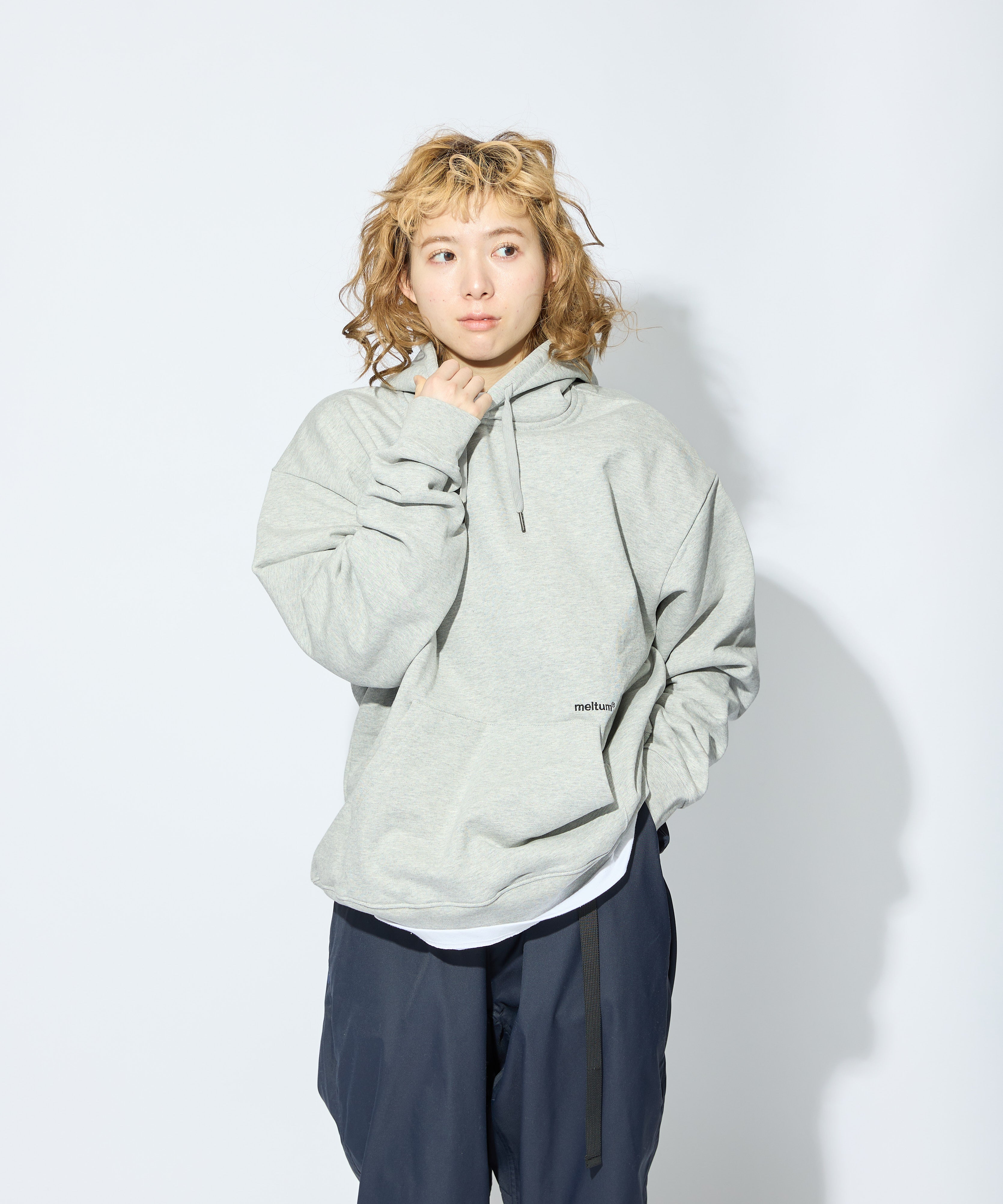 US COTTON HEAVEY SWEAT HOODIE【GREY】