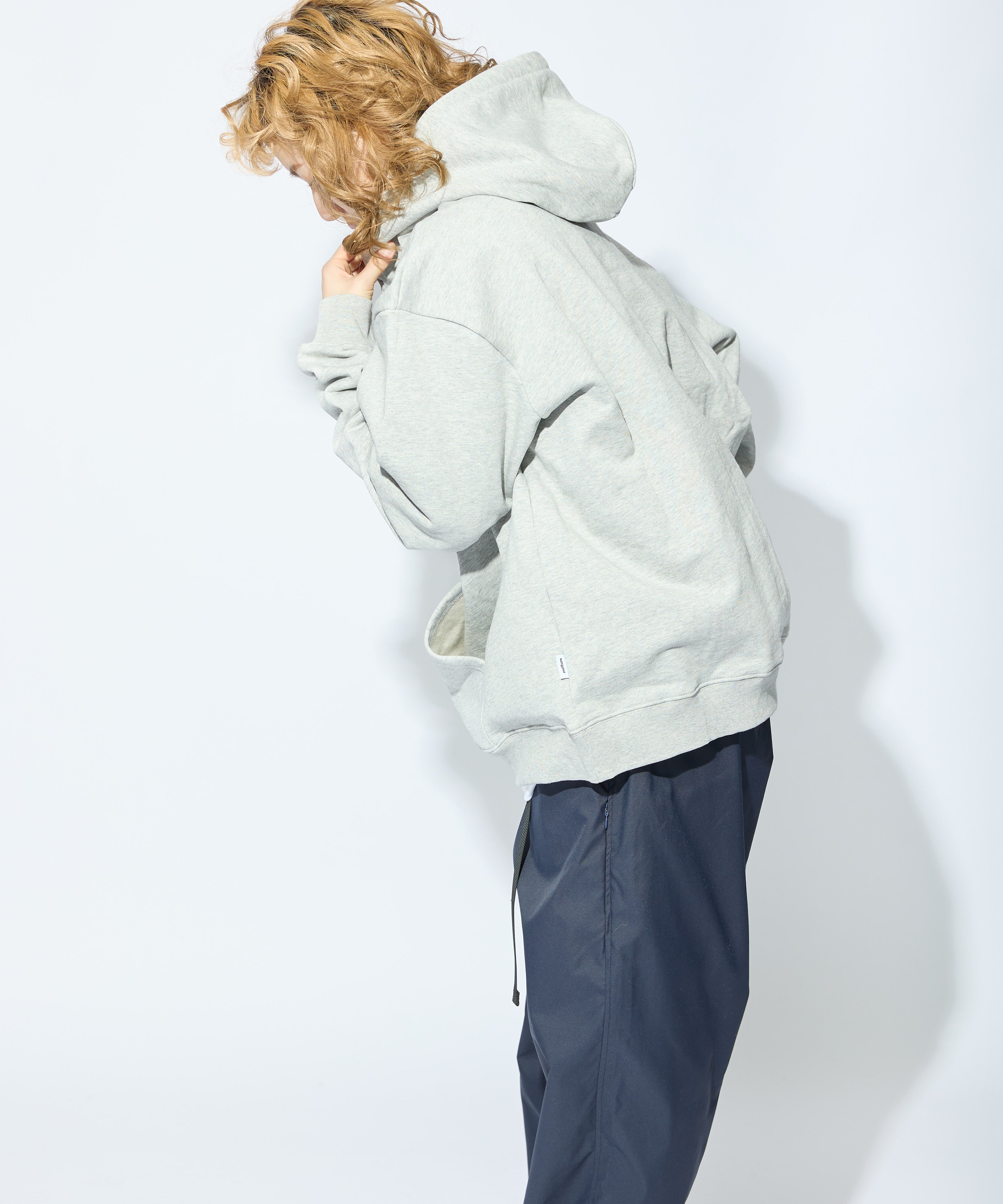 US COTTON HEAVEY SWEAT HOODIE【GREY】