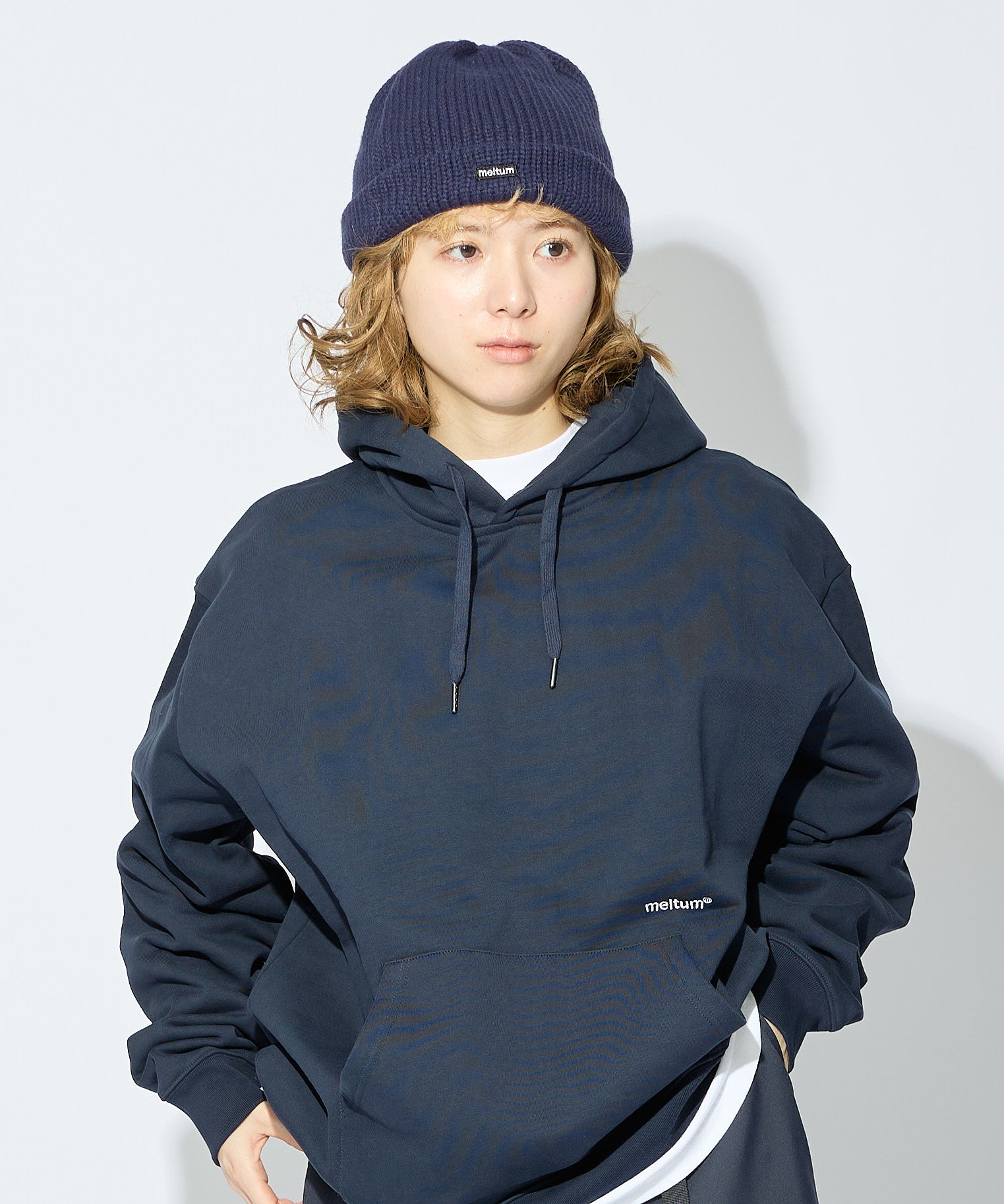 KNIT WATCH CAP【NAVY】