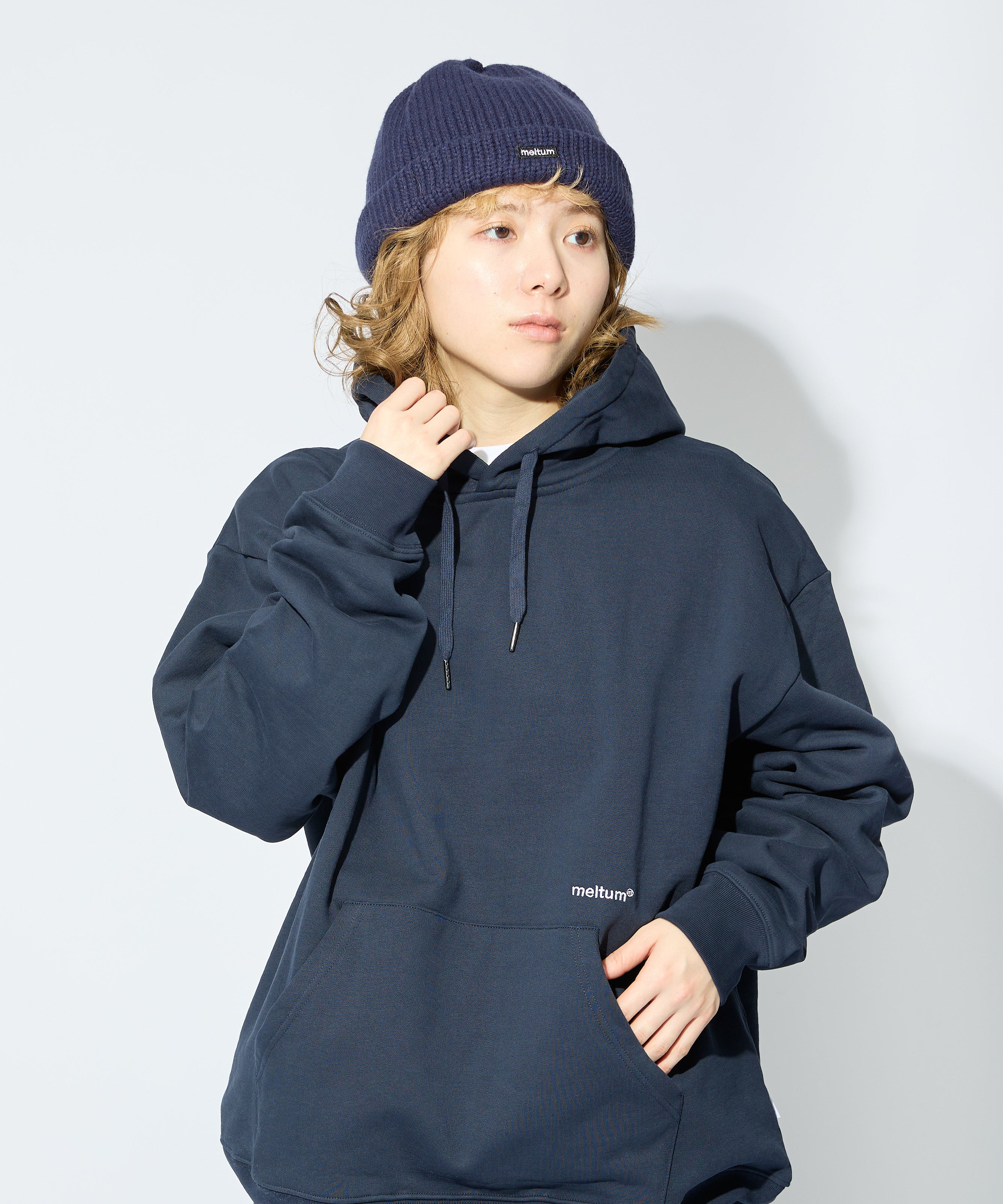 KNIT WATCH CAP【NAVY】