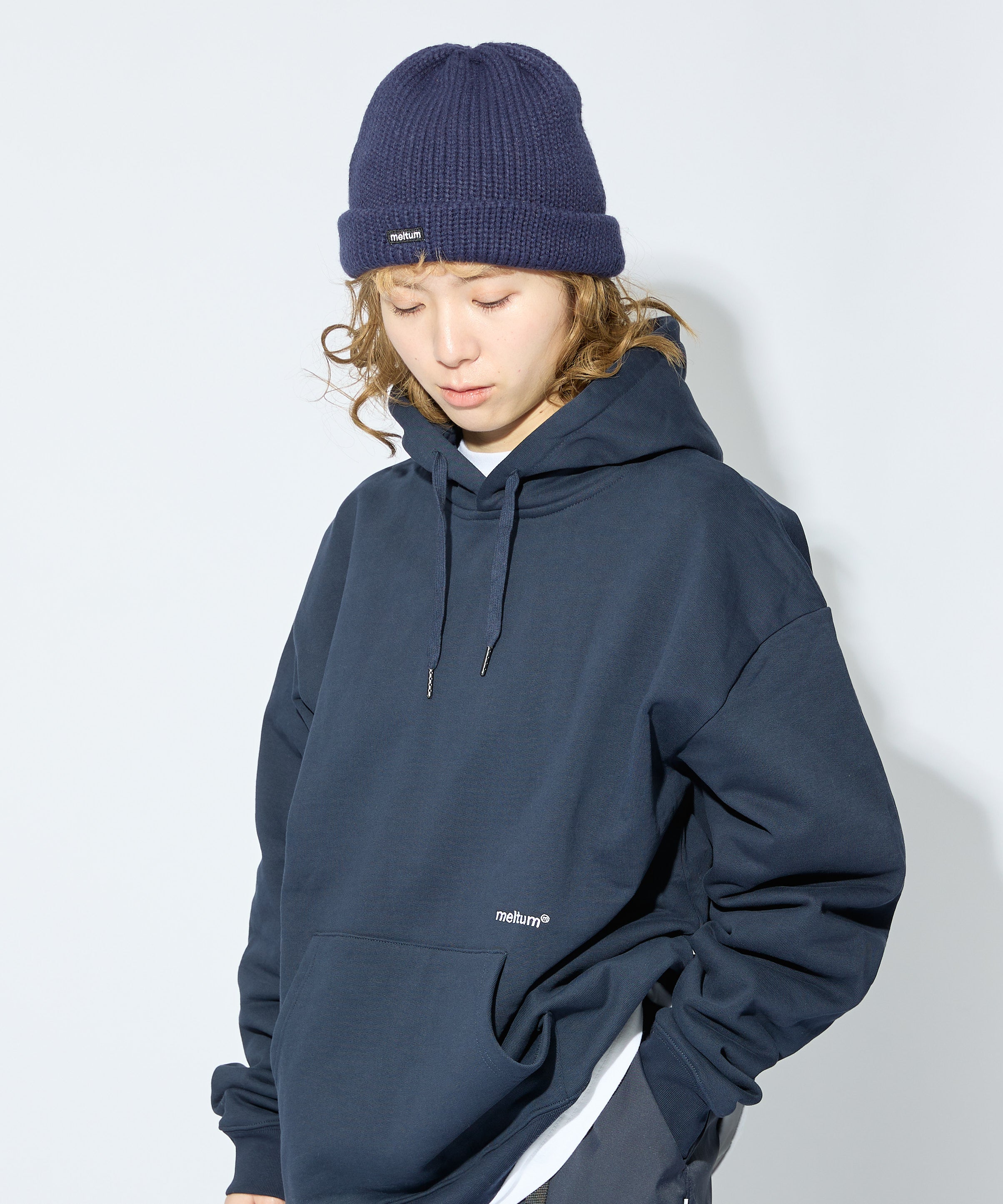 KNIT WATCH CAP【NAVY】